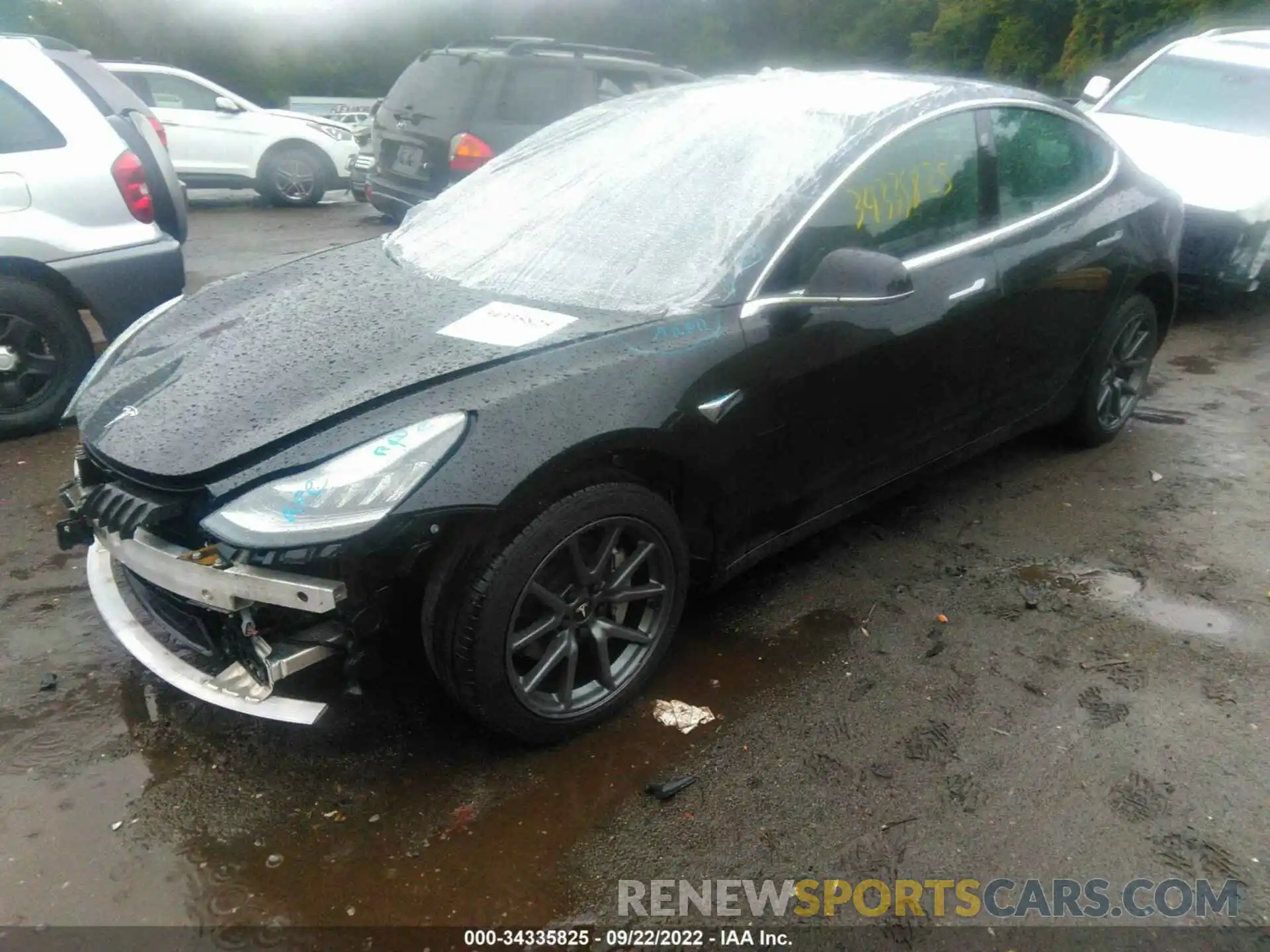 2 Photograph of a damaged car 5YJ3E1EB1KF208889 TESLA MODEL 3 2019