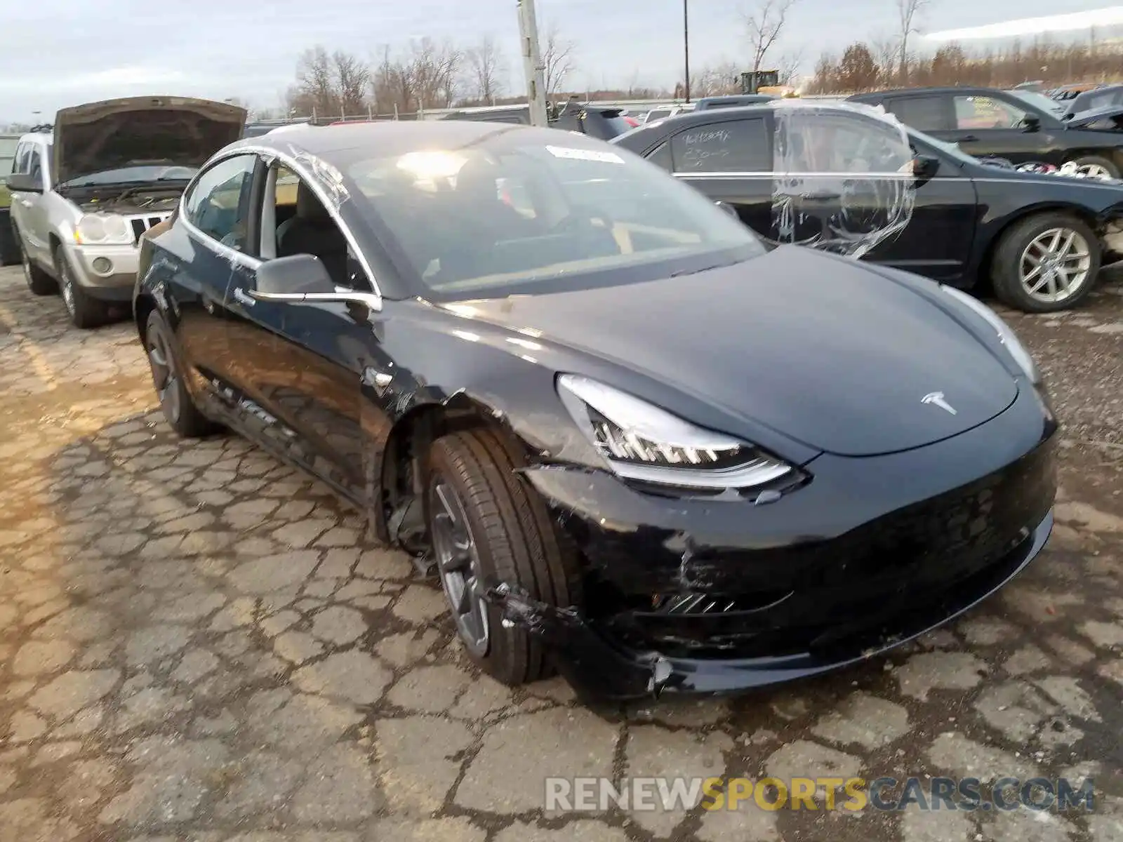 1 Фотография поврежденного автомобиля 5YJ3E1EB1KF209041 TESLA MODEL 3 2019