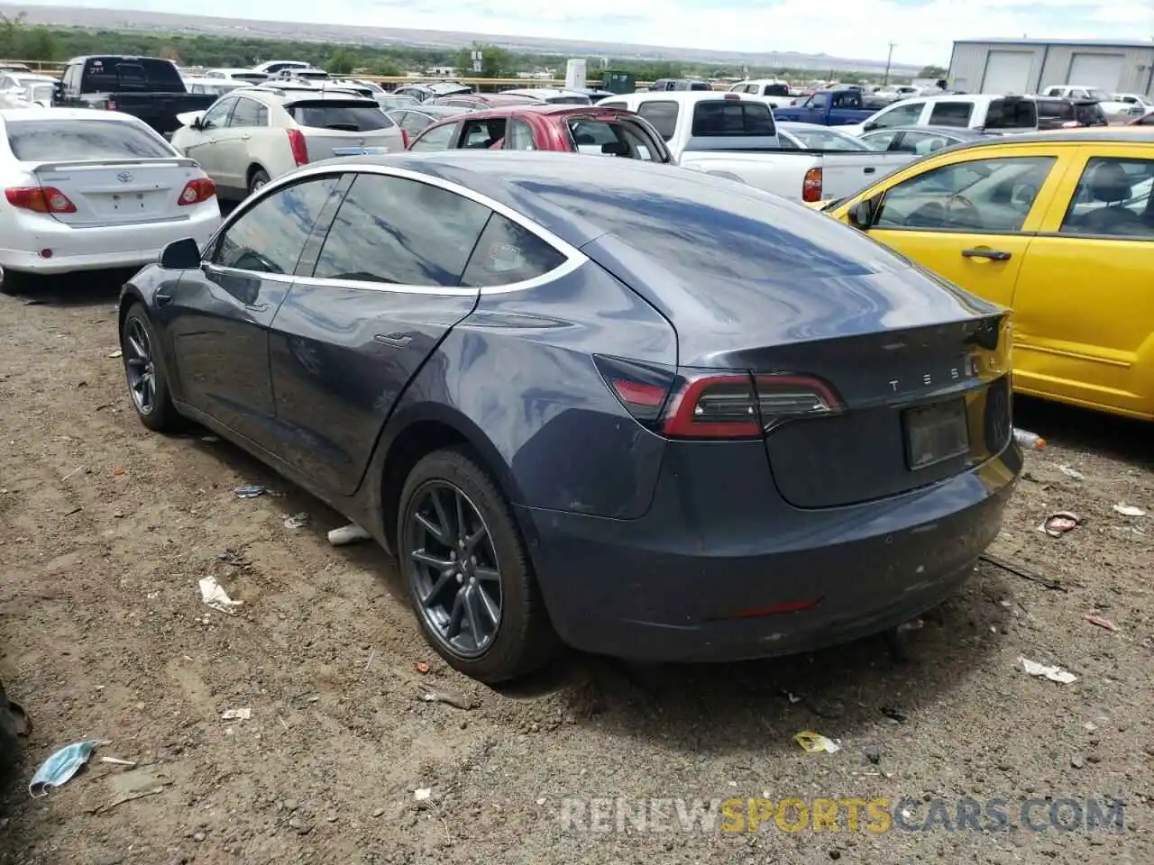 3 Photograph of a damaged car 5YJ3E1EB1KF209976 TESLA MODEL 3 2019