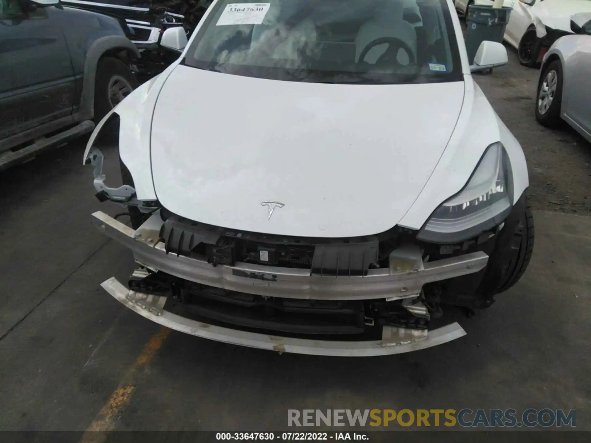 10 Photograph of a damaged car 5YJ3E1EB1KF231766 TESLA MODEL 3 2019