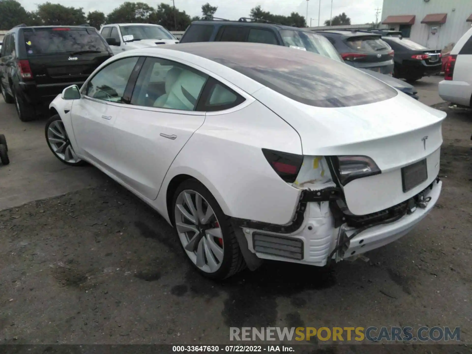 3 Photograph of a damaged car 5YJ3E1EB1KF231766 TESLA MODEL 3 2019