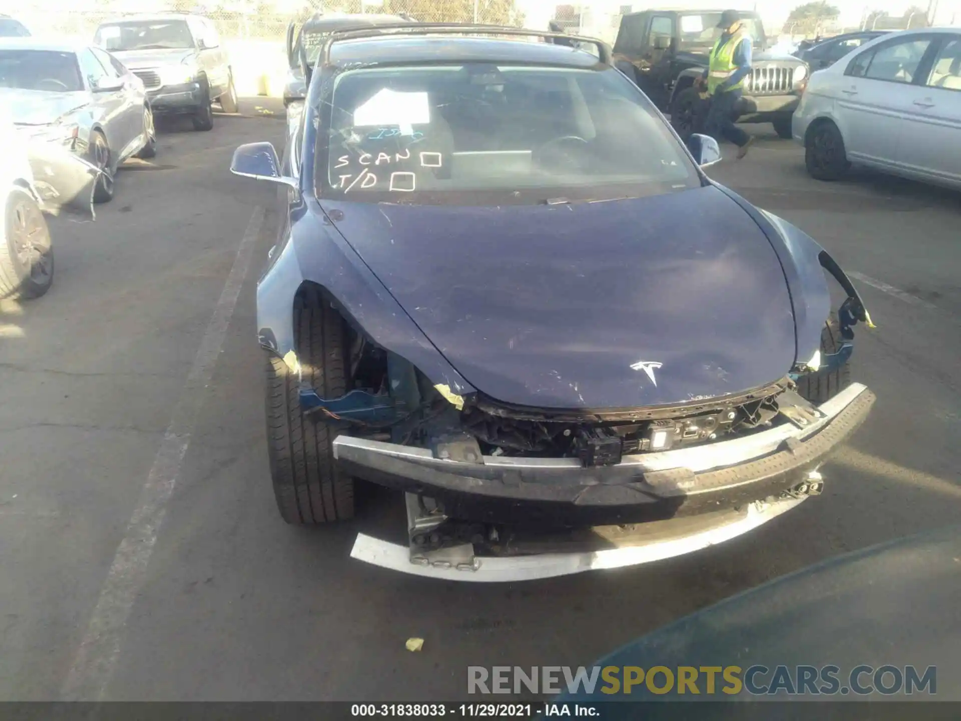 6 Photograph of a damaged car 5YJ3E1EB1KF365600 TESLA MODEL 3 2019