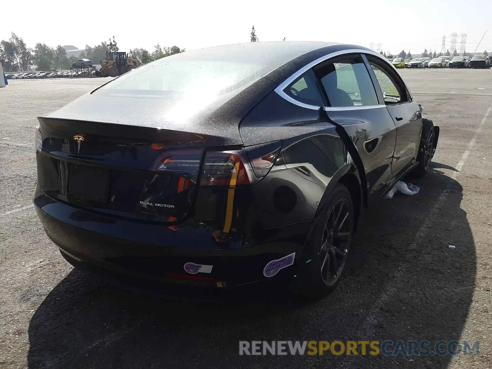 4 Photograph of a damaged car 5YJ3E1EB1KF384809 TESLA MODEL 3 2019