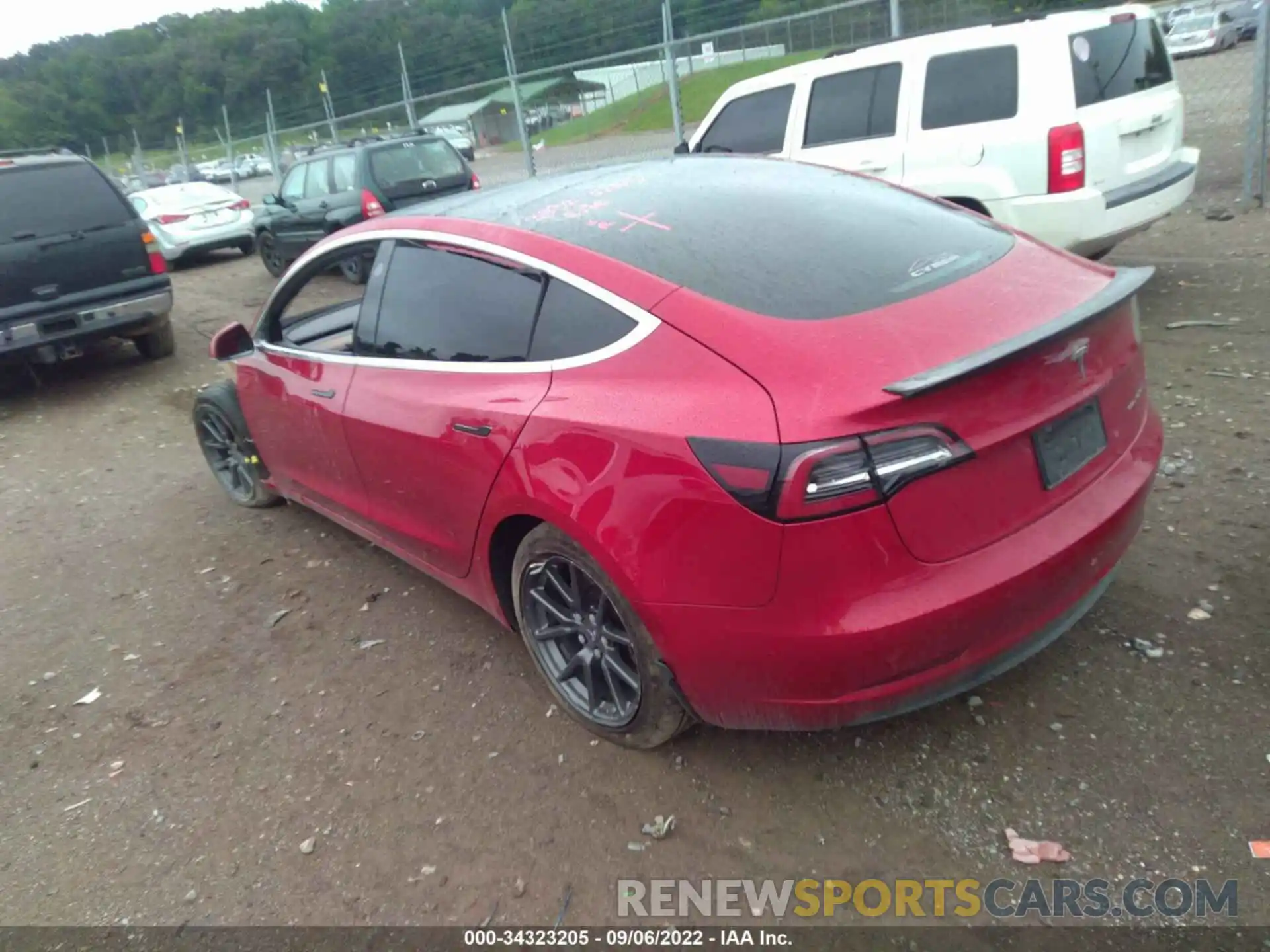 3 Photograph of a damaged car 5YJ3E1EB1KF387161 TESLA MODEL 3 2019