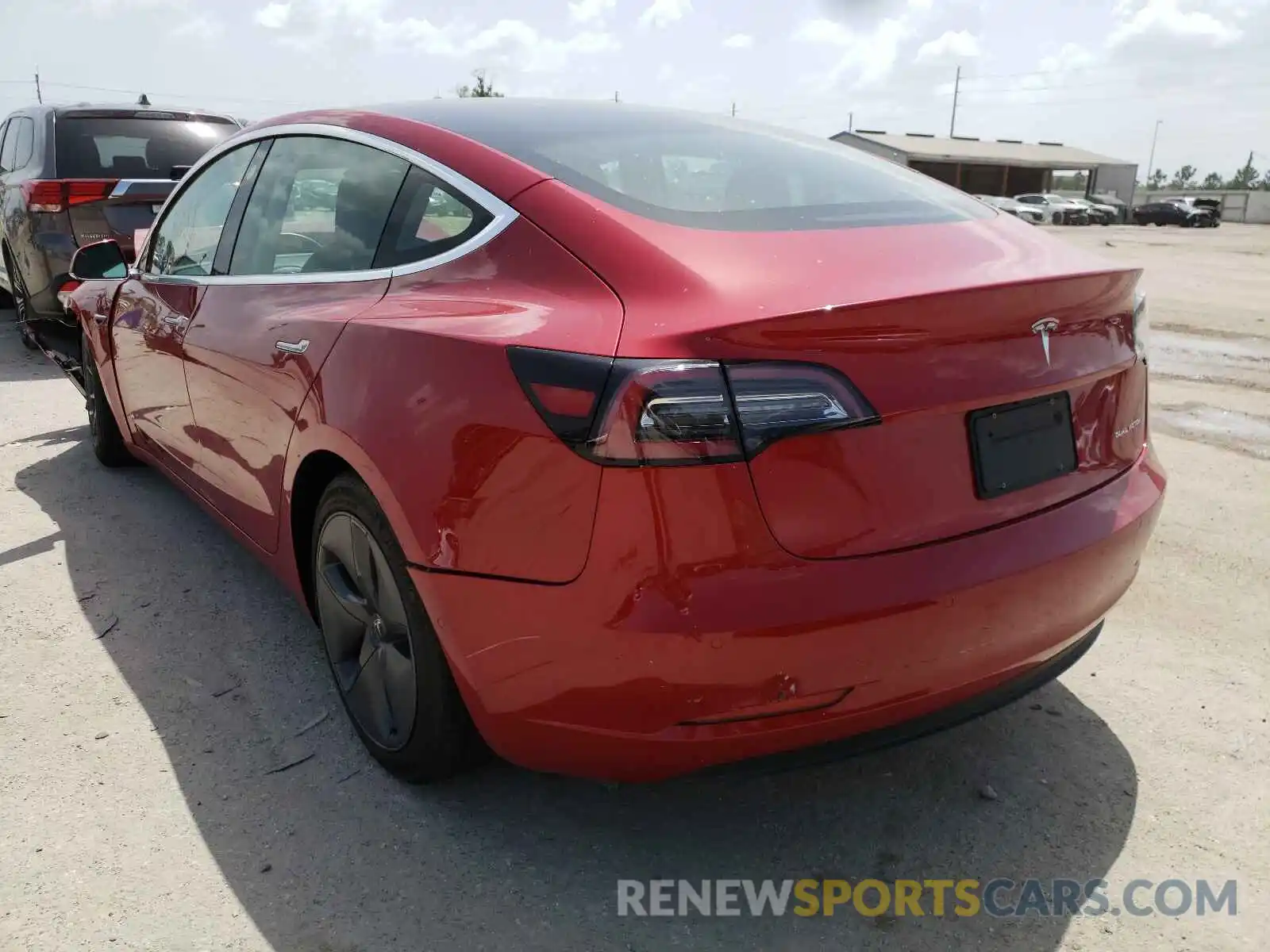 3 Photograph of a damaged car 5YJ3E1EB1KF387208 TESLA MODEL 3 2019