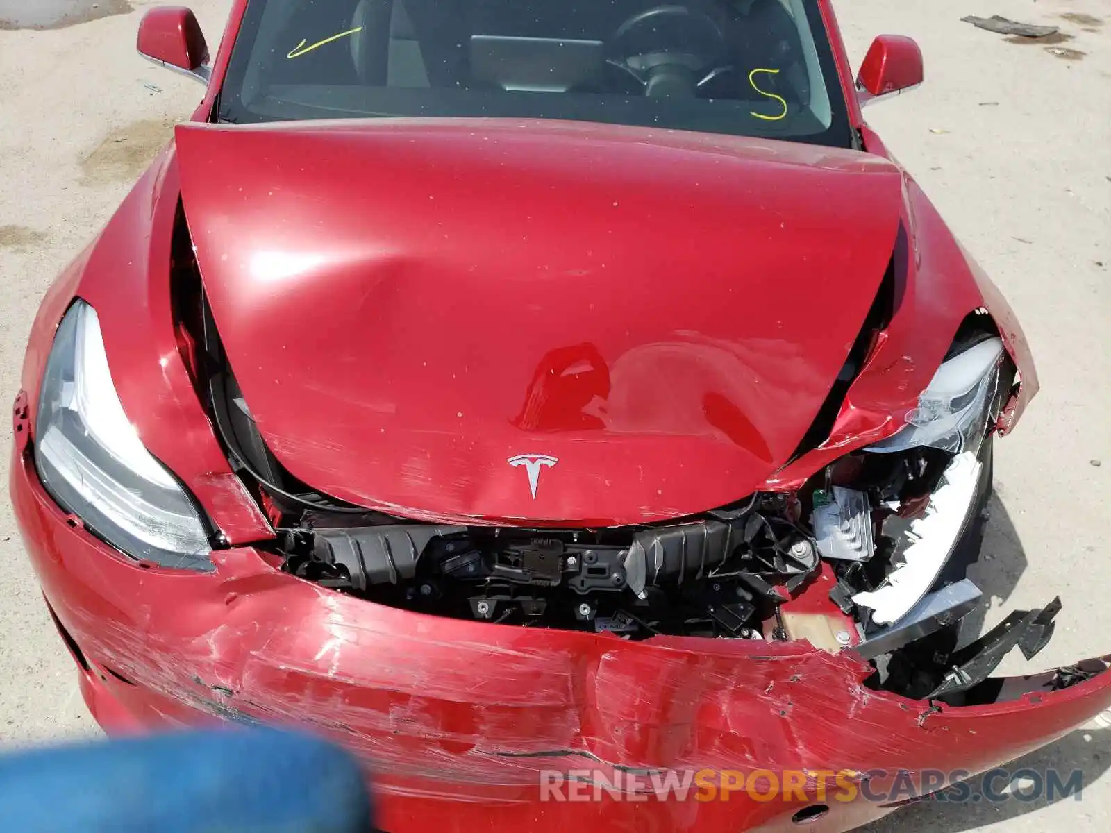 7 Photograph of a damaged car 5YJ3E1EB1KF387208 TESLA MODEL 3 2019