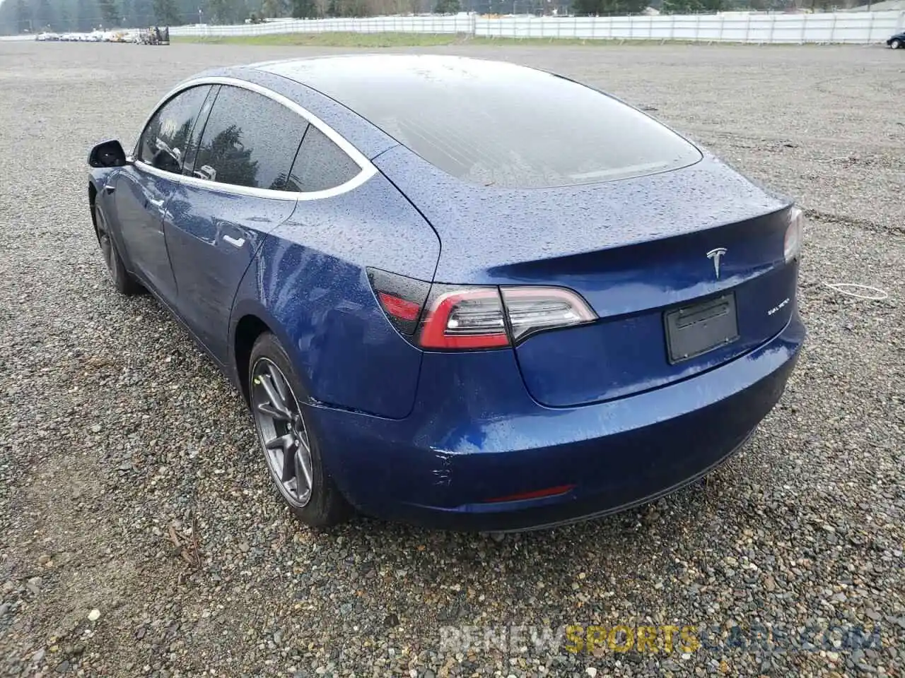 3 Photograph of a damaged car 5YJ3E1EB1KF387435 TESLA MODEL 3 2019