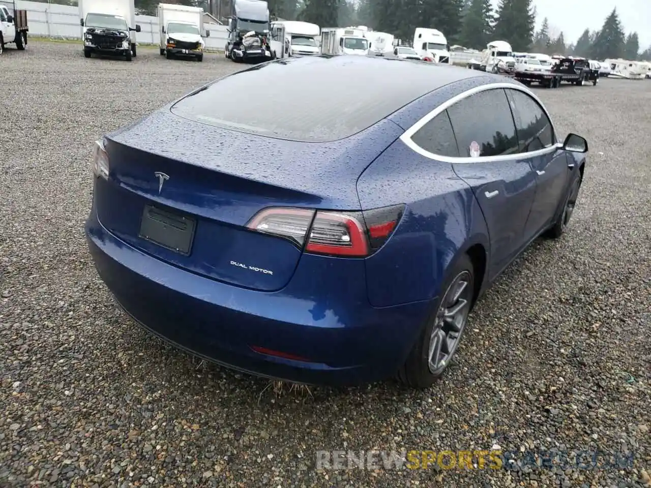 4 Photograph of a damaged car 5YJ3E1EB1KF387435 TESLA MODEL 3 2019