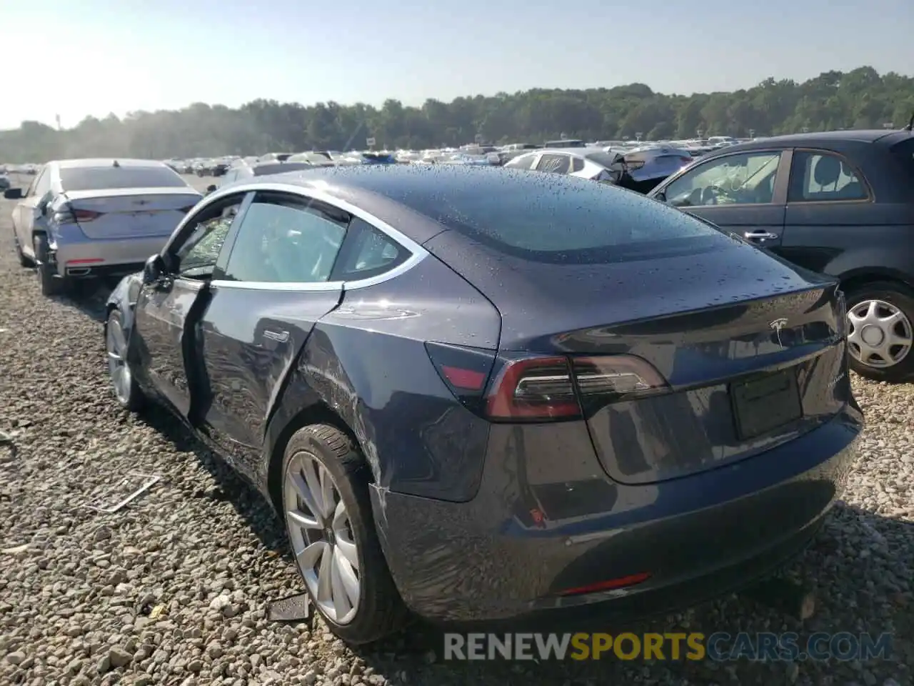 3 Photograph of a damaged car 5YJ3E1EB1KF389265 TESLA MODEL 3 2019