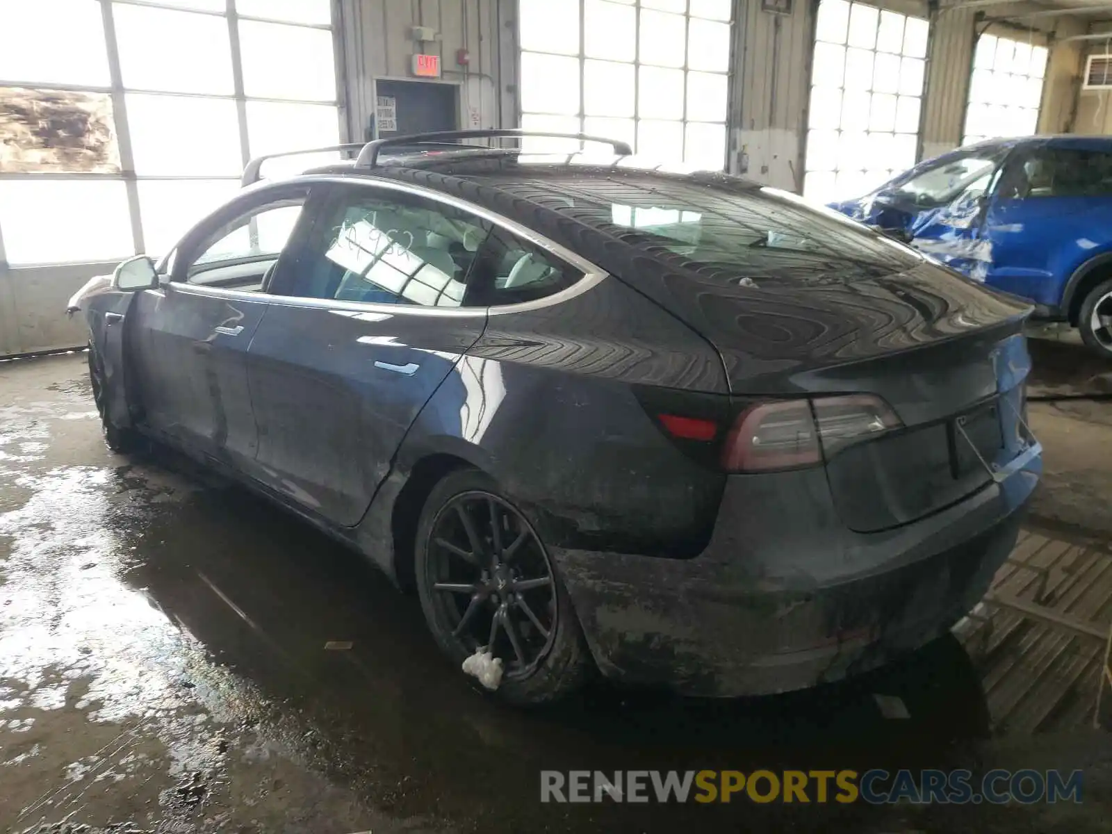 3 Photograph of a damaged car 5YJ3E1EB1KF390948 TESLA MODEL 3 2019