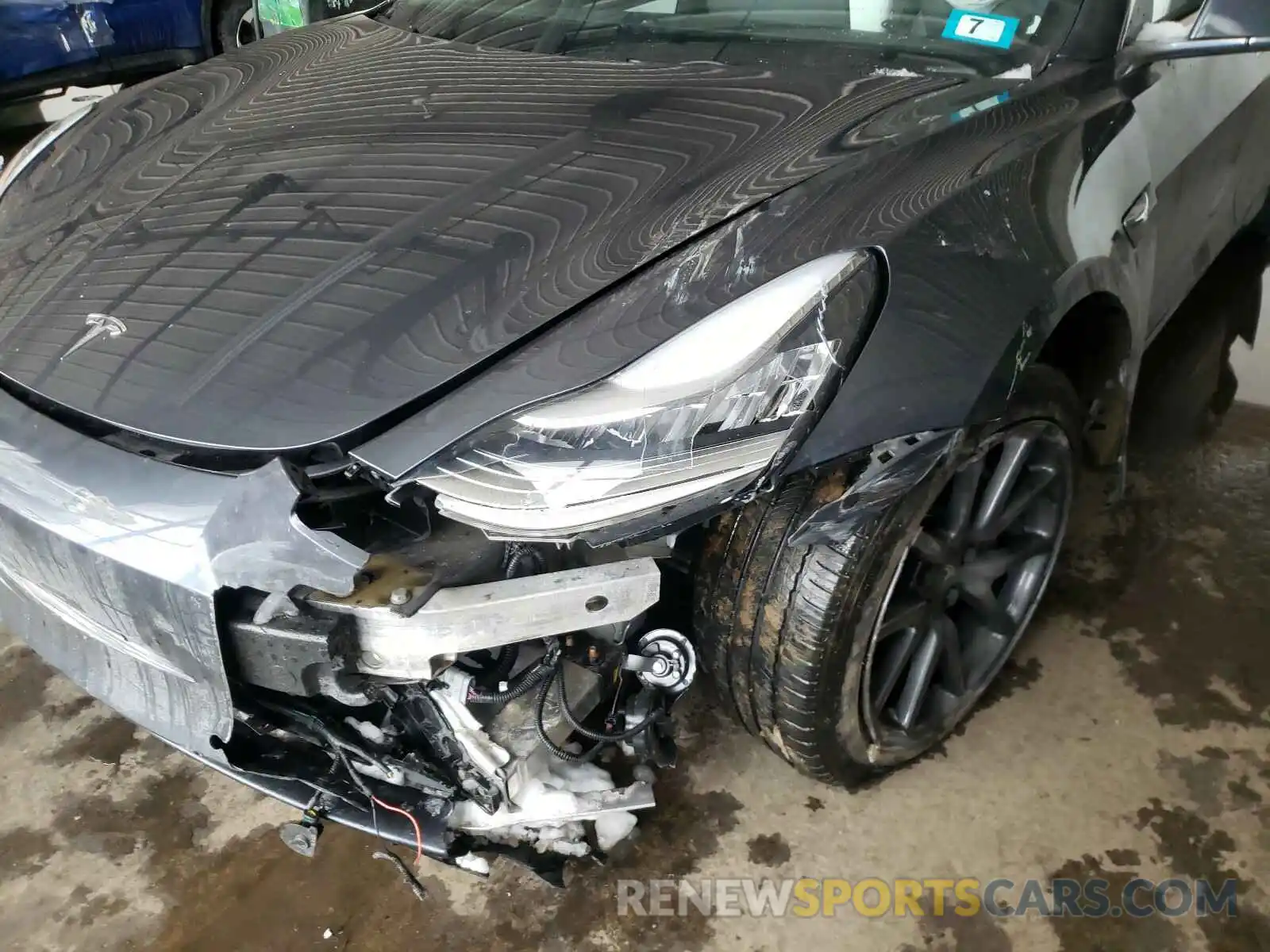 9 Photograph of a damaged car 5YJ3E1EB1KF390948 TESLA MODEL 3 2019