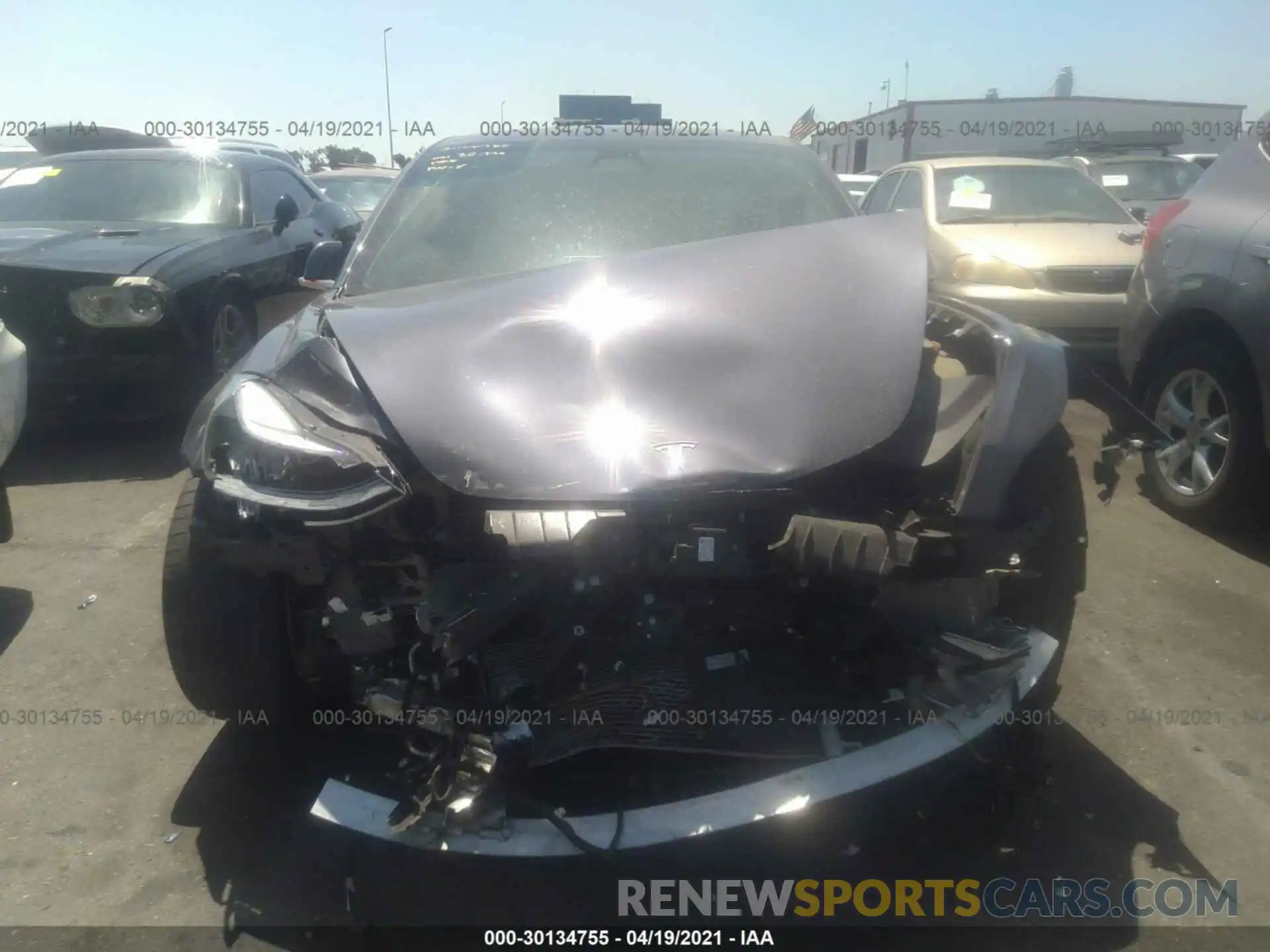 6 Photograph of a damaged car 5YJ3E1EB1KF393641 TESLA MODEL 3 2019