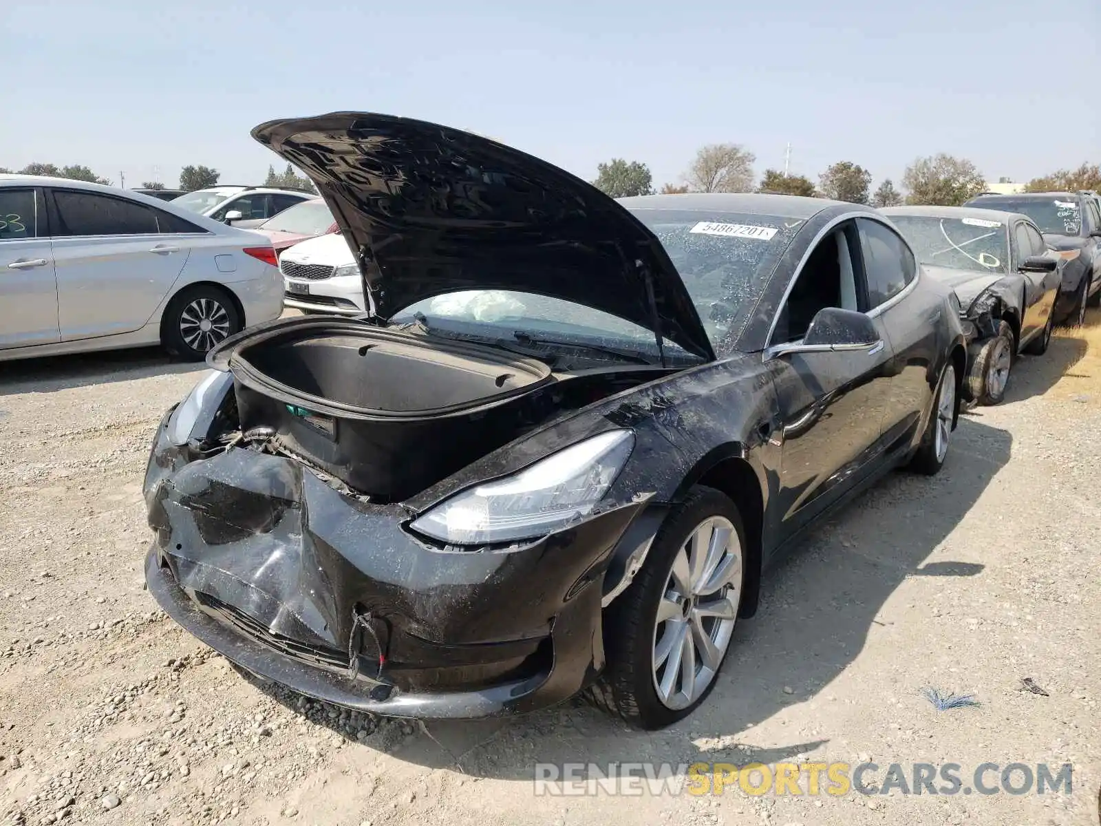 2 Фотография поврежденного автомобиля 5YJ3E1EB1KF406517 TESLA MODEL 3 2019