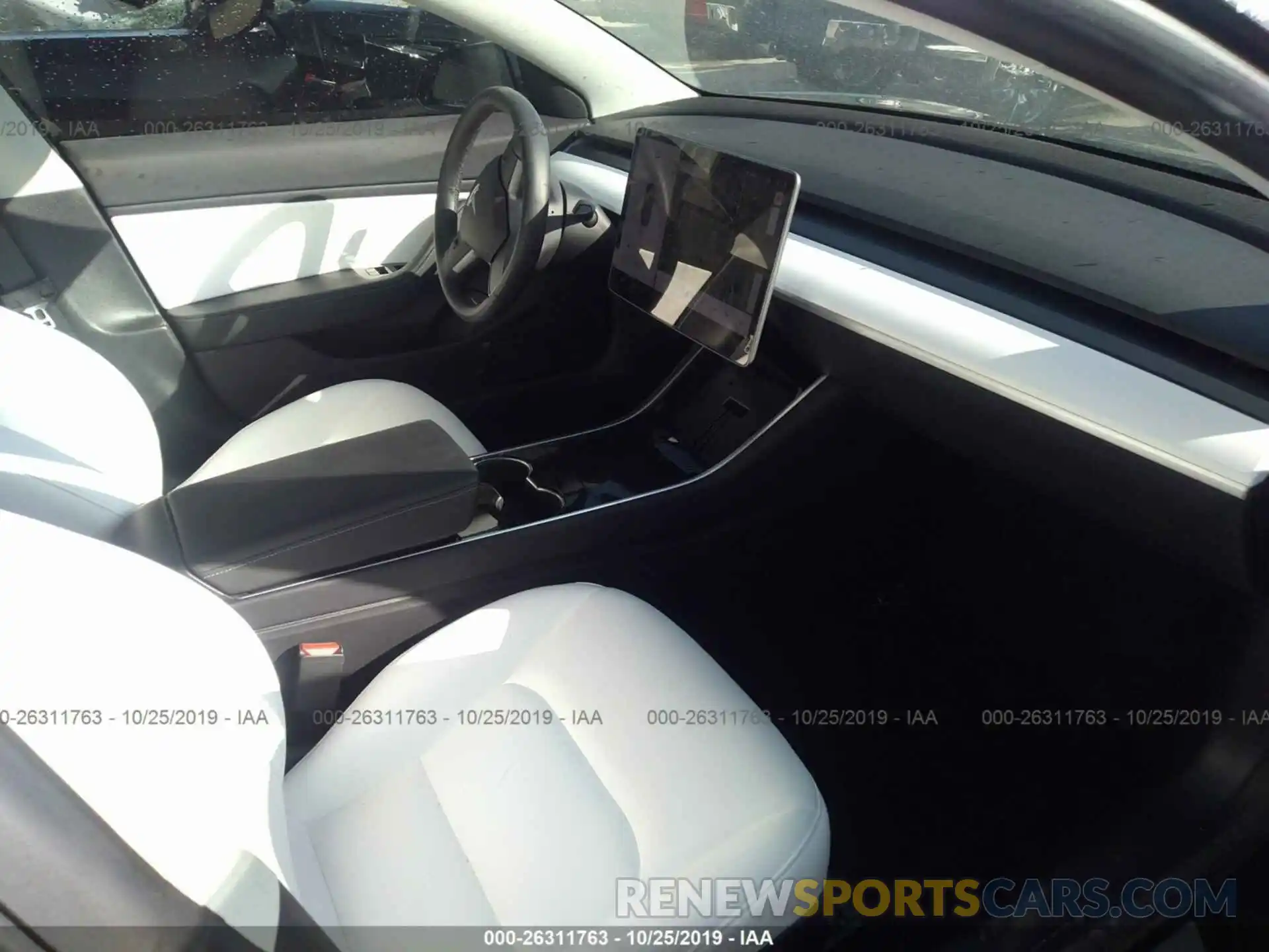 5 Photograph of a damaged car 5YJ3E1EB1KF413693 TESLA MODEL 3 2019