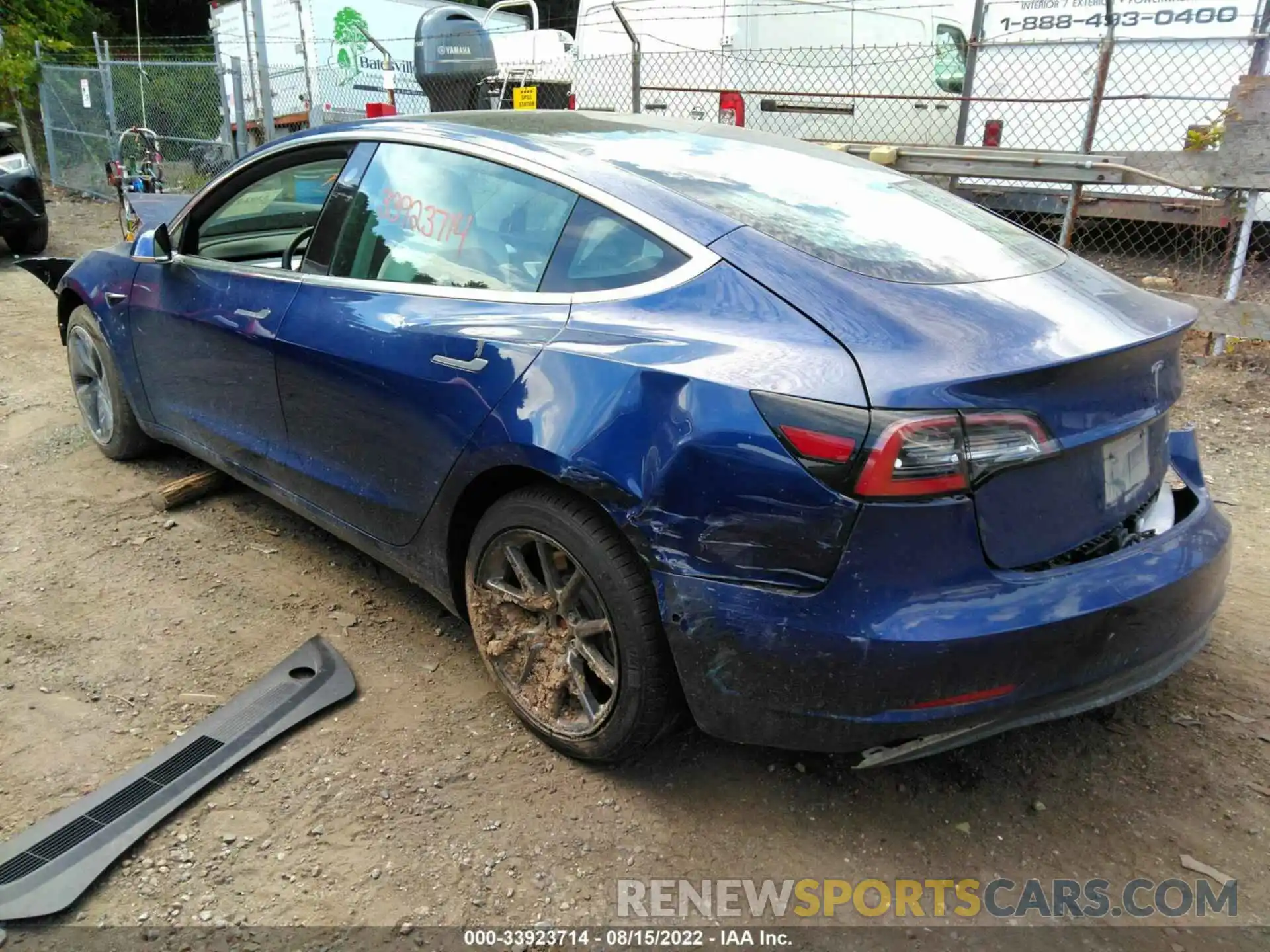 3 Photograph of a damaged car 5YJ3E1EB1KF421504 TESLA MODEL 3 2019