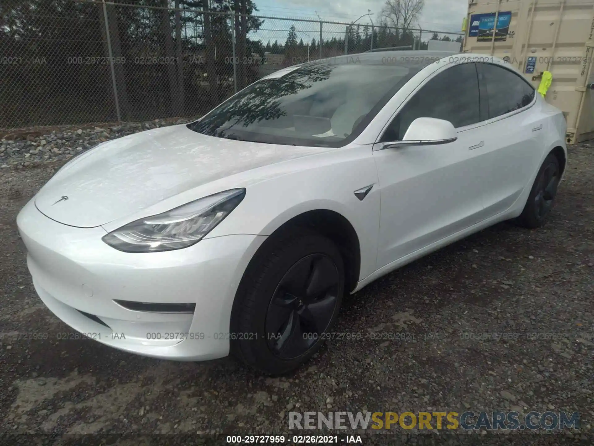 2 Фотография поврежденного автомобиля 5YJ3E1EB1KF421521 TESLA MODEL 3 2019