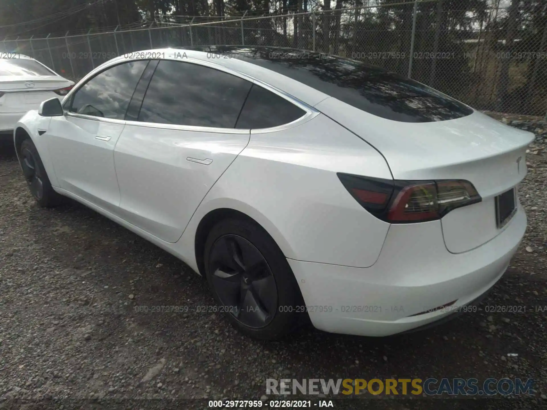 3 Photograph of a damaged car 5YJ3E1EB1KF421521 TESLA MODEL 3 2019