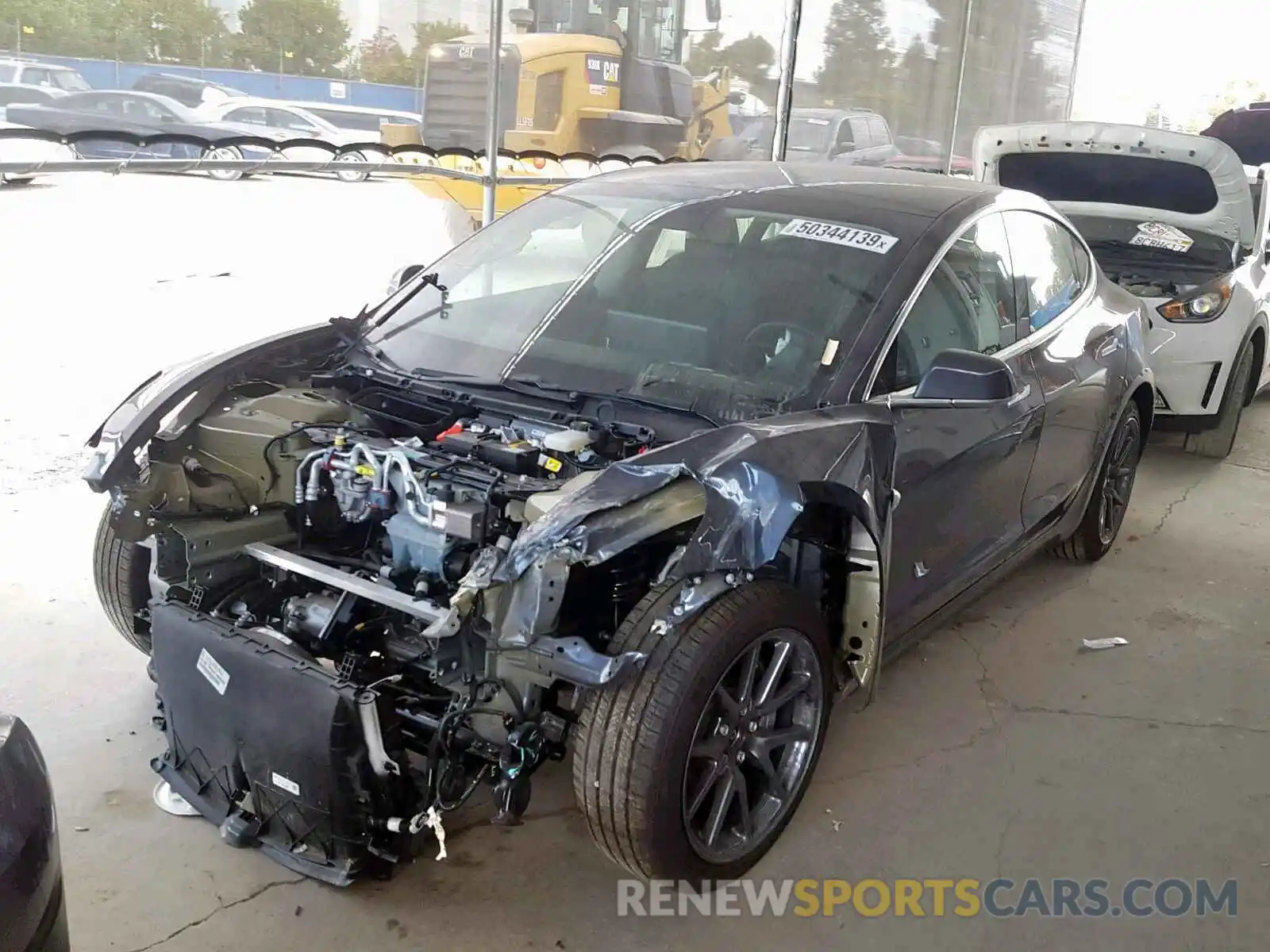 2 Photograph of a damaged car 5YJ3E1EB1KF432552 TESLA MODEL 3 2019