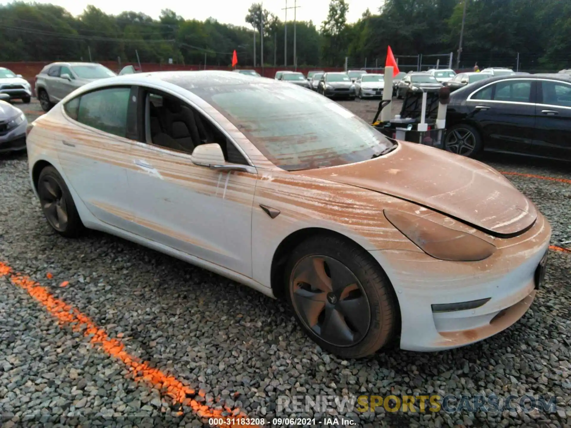 1 Photograph of a damaged car 5YJ3E1EB1KF433314 TESLA MODEL 3 2019