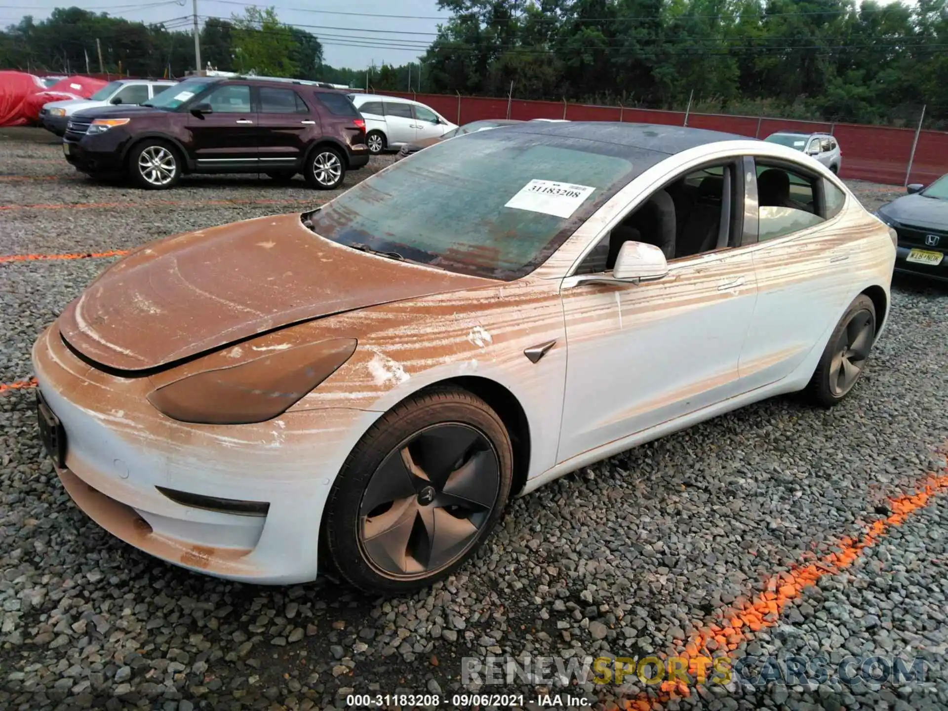 2 Photograph of a damaged car 5YJ3E1EB1KF433314 TESLA MODEL 3 2019