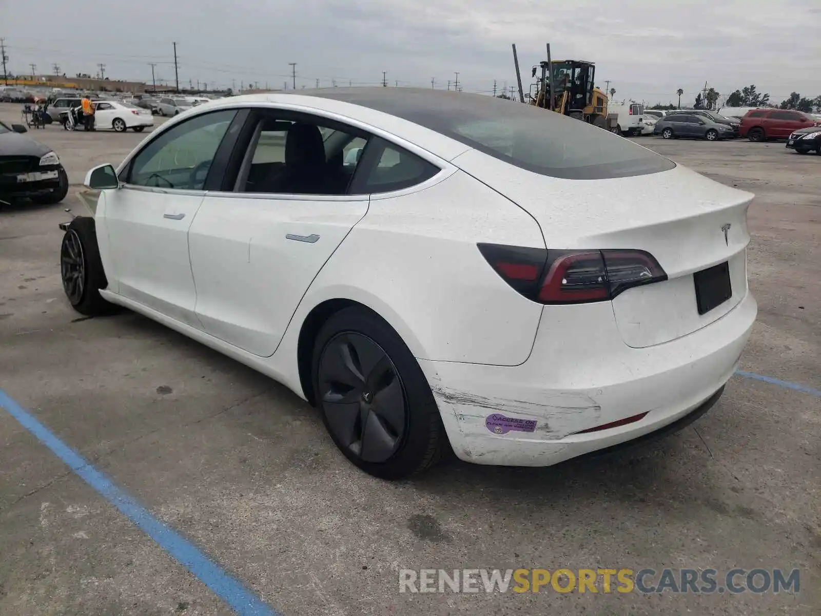 3 Photograph of a damaged car 5YJ3E1EB1KF433460 TESLA MODEL 3 2019