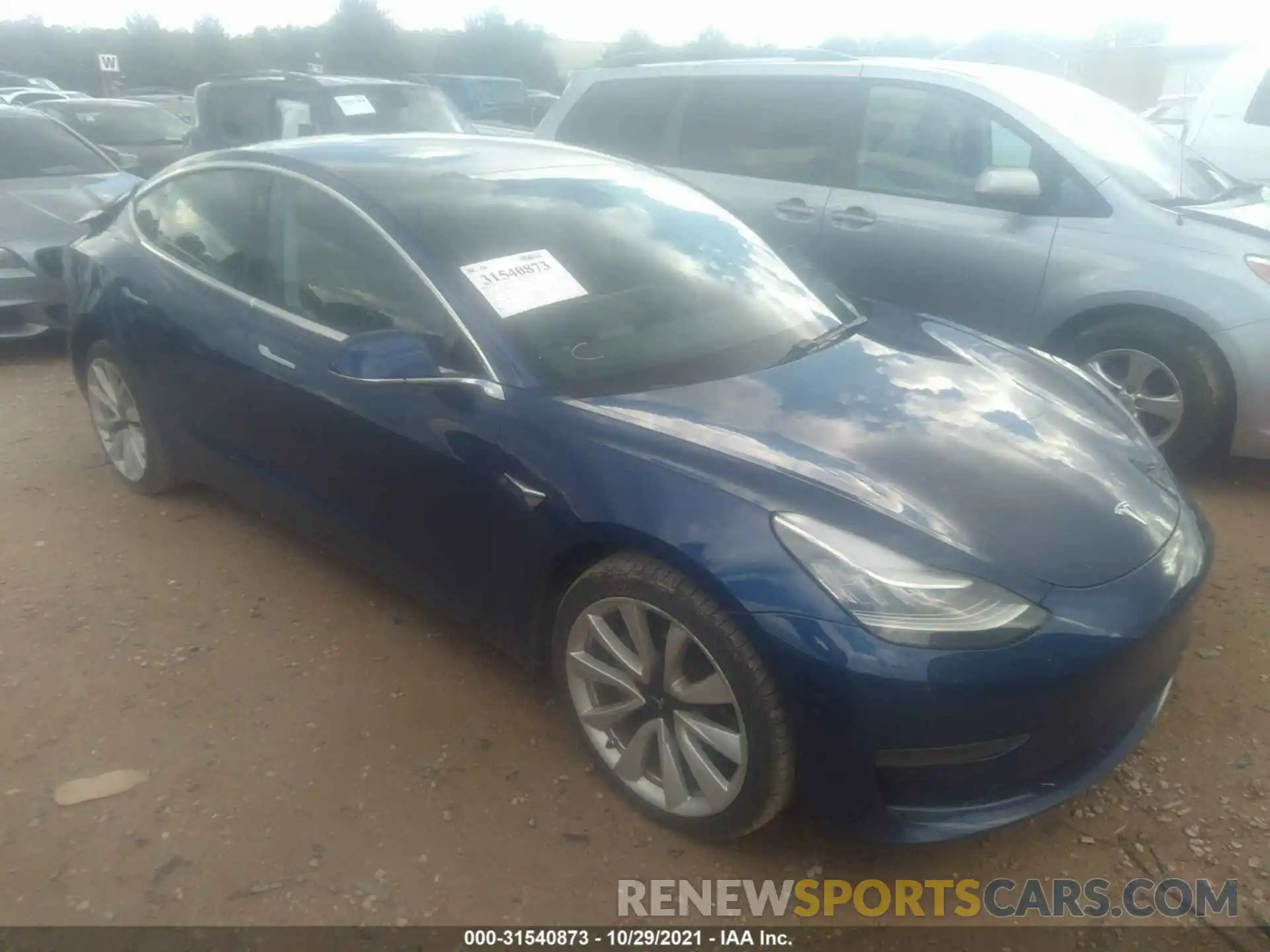 1 Фотография поврежденного автомобиля 5YJ3E1EB1KF433846 TESLA MODEL 3 2019