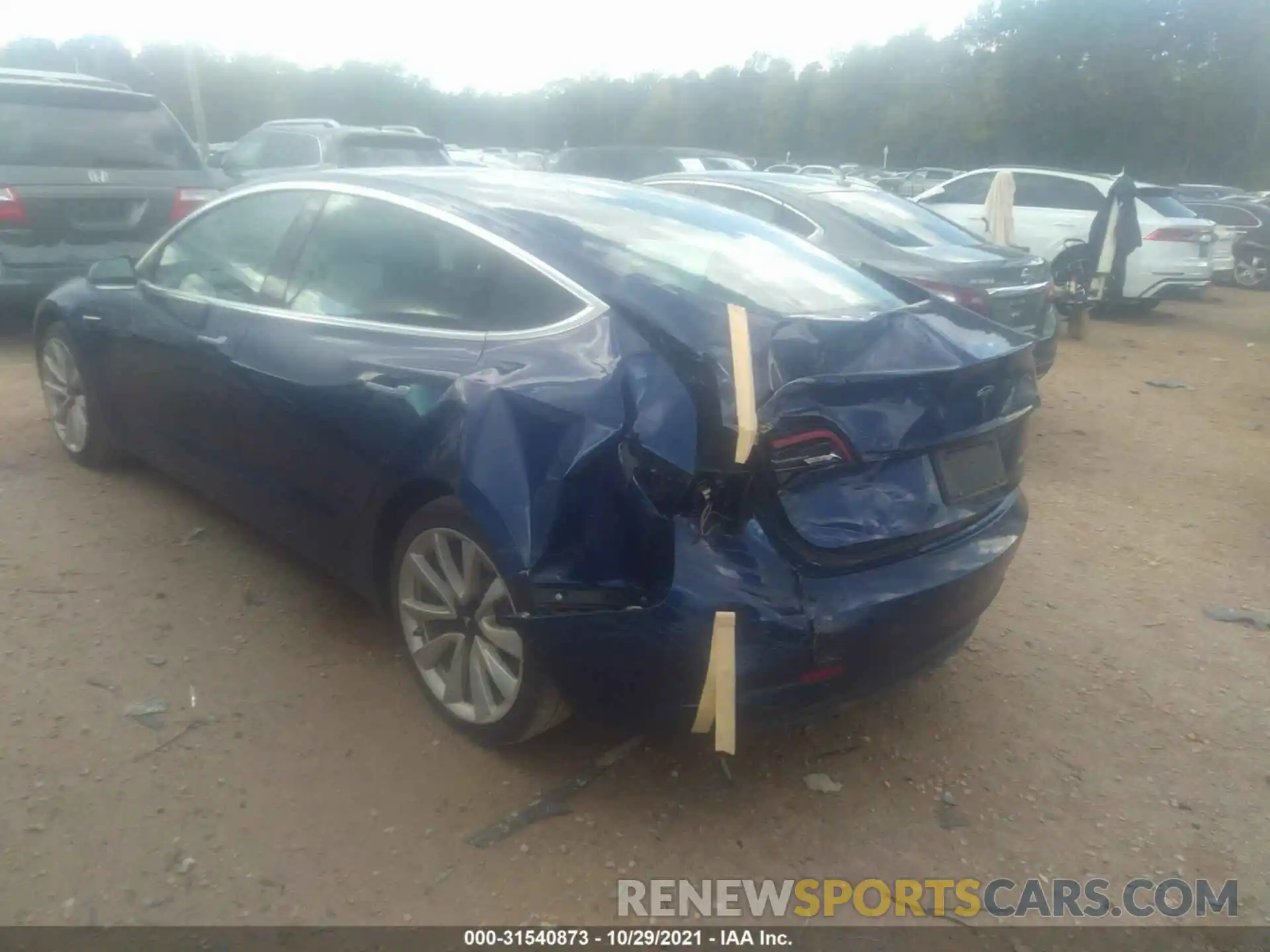 3 Photograph of a damaged car 5YJ3E1EB1KF433846 TESLA MODEL 3 2019