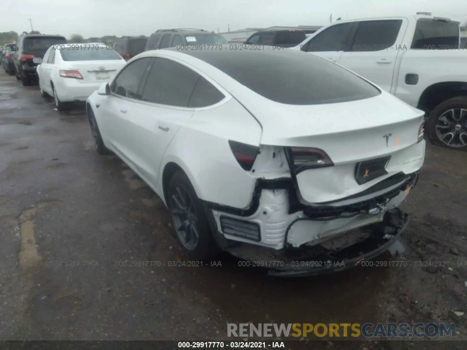 3 Photograph of a damaged car 5YJ3E1EB1KF451859 TESLA MODEL 3 2019