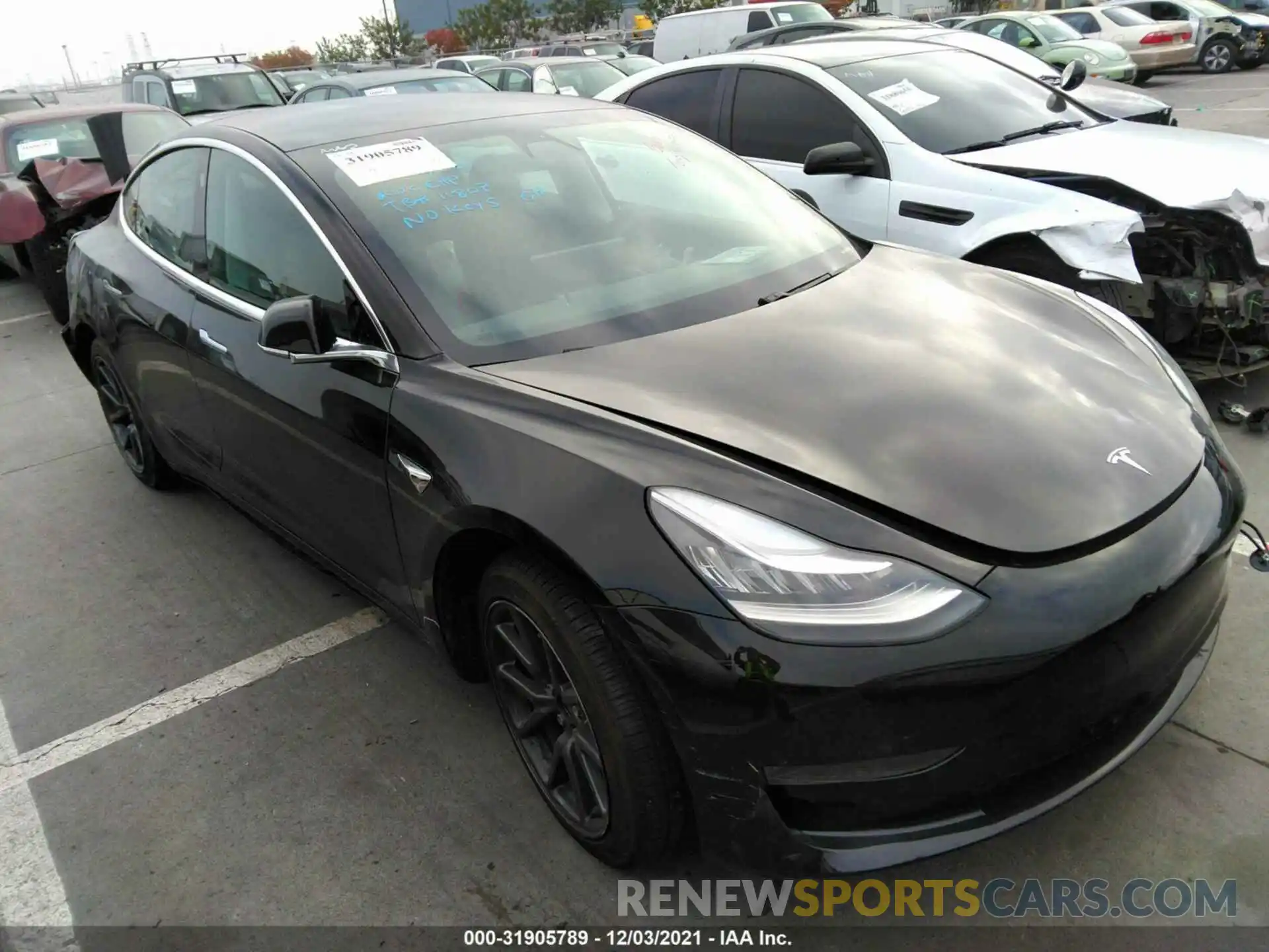 1 Фотография поврежденного автомобиля 5YJ3E1EB1KF452669 TESLA MODEL 3 2019