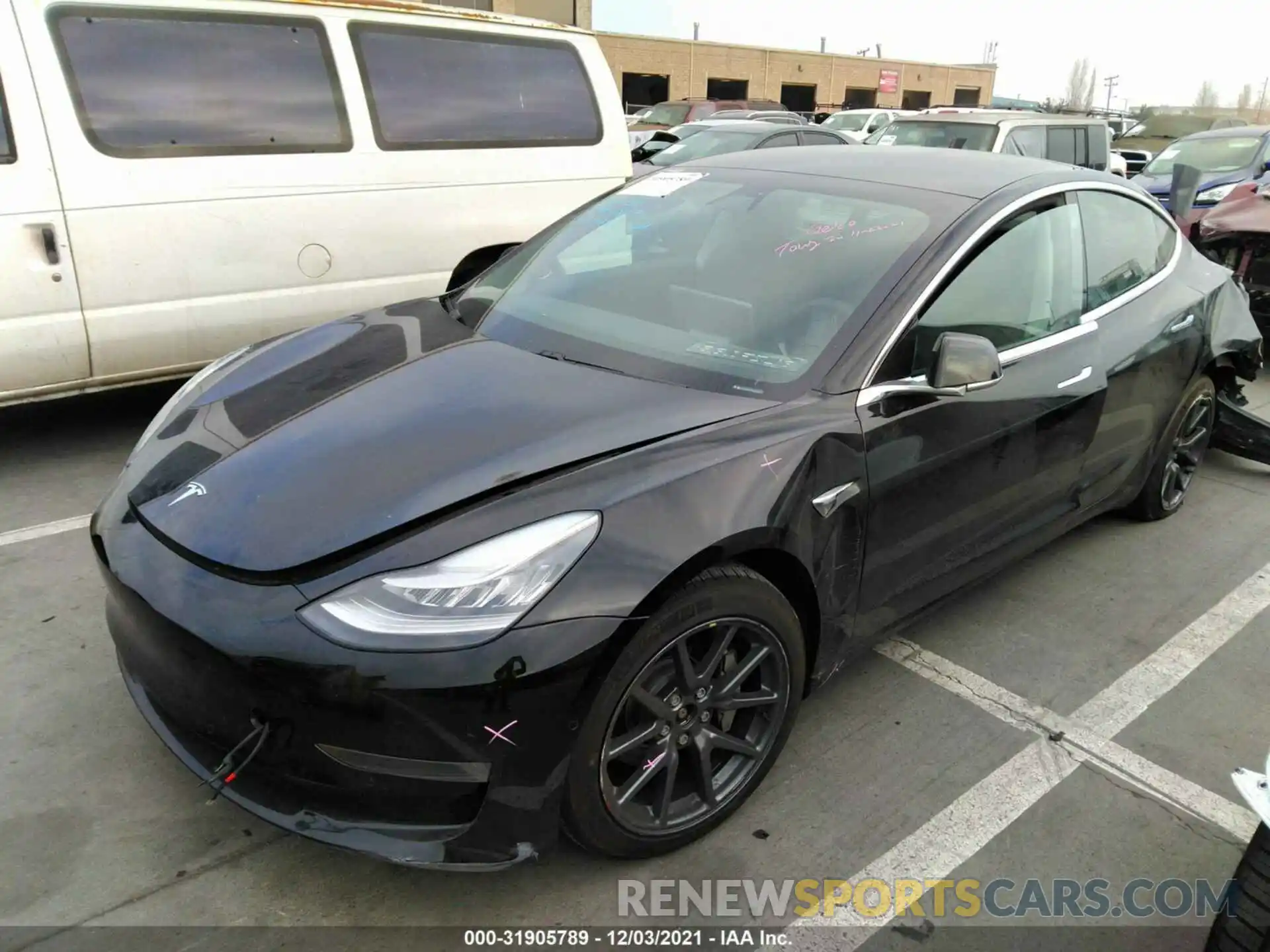 2 Фотография поврежденного автомобиля 5YJ3E1EB1KF452669 TESLA MODEL 3 2019