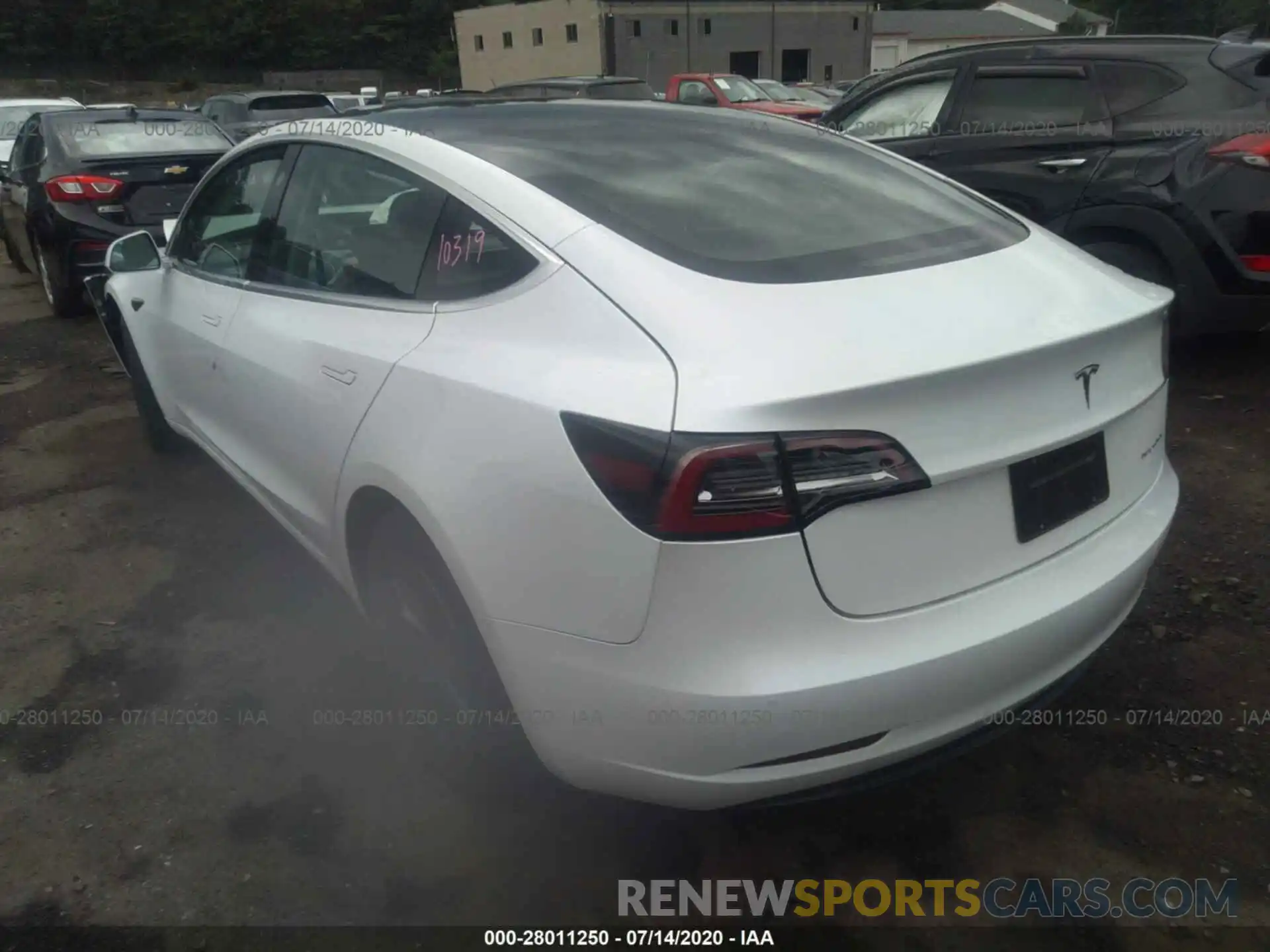 3 Photograph of a damaged car 5YJ3E1EB1KF469228 TESLA MODEL 3 2019