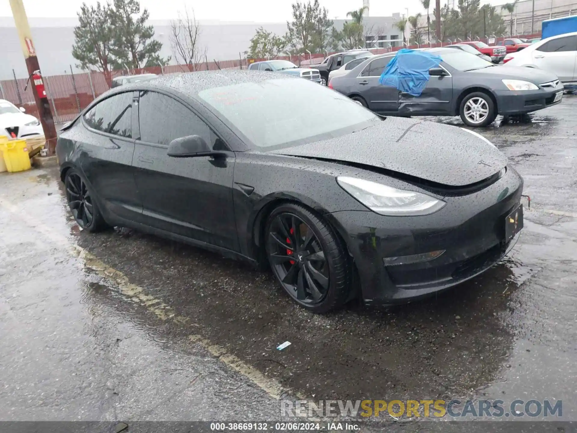 1 Photograph of a damaged car 5YJ3E1EB1KF476972 TESLA MODEL 3 2019