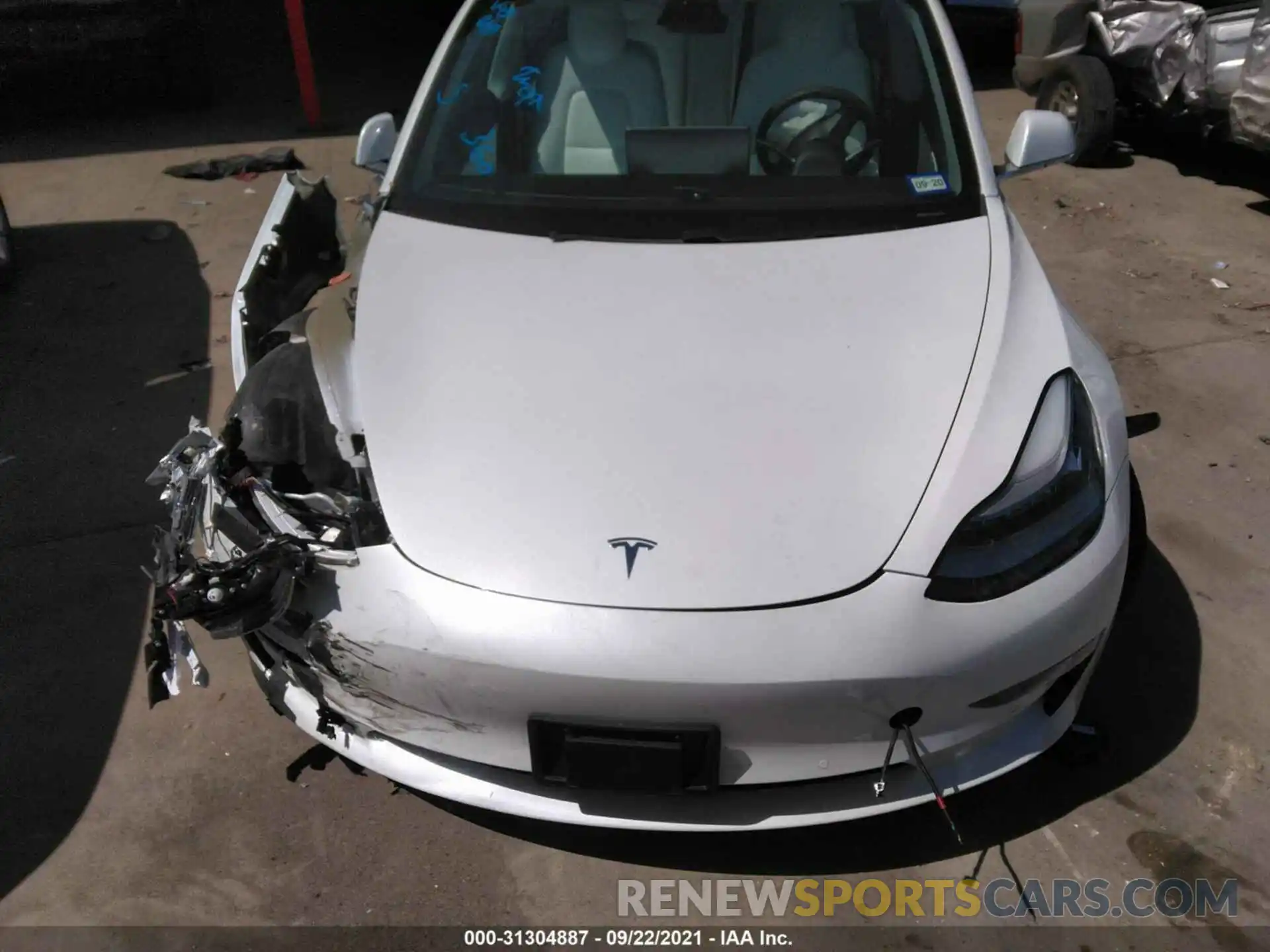 10 Photograph of a damaged car 5YJ3E1EB1KF487499 TESLA MODEL 3 2019