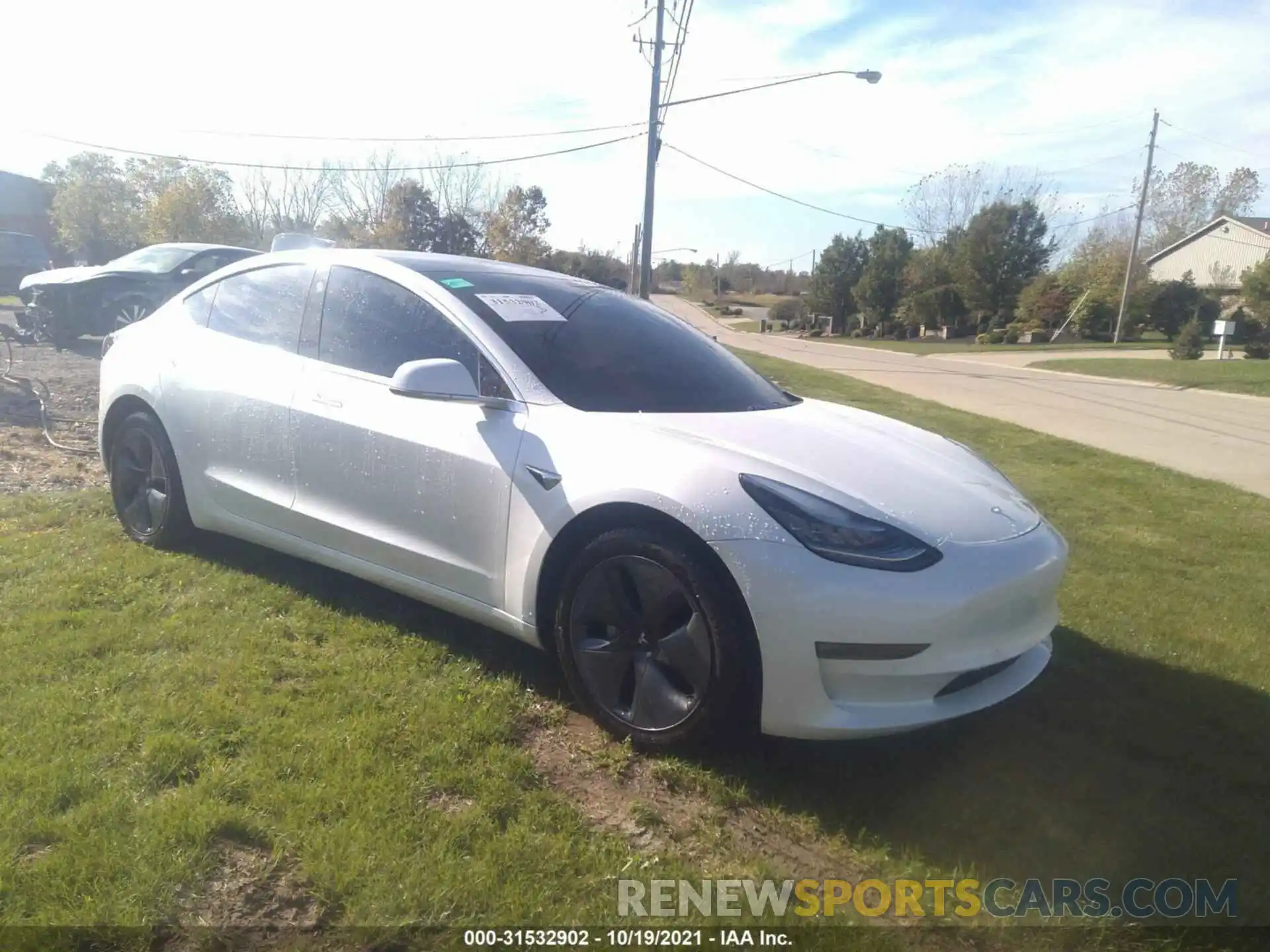 1 Photograph of a damaged car 5YJ3E1EB1KF493237 TESLA MODEL 3 2019