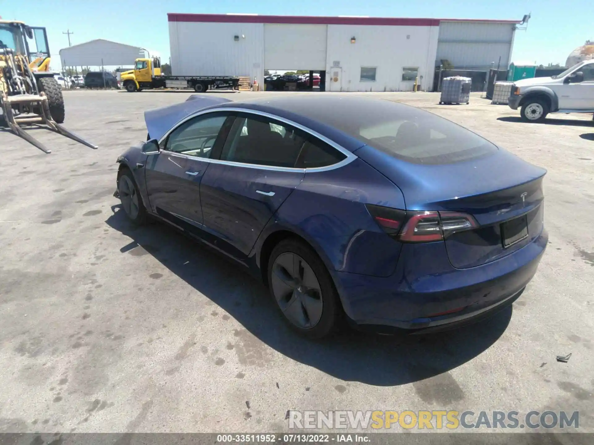 3 Photograph of a damaged car 5YJ3E1EB1KF497269 TESLA MODEL 3 2019