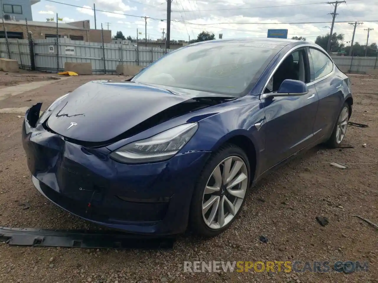 2 Фотография поврежденного автомобиля 5YJ3E1EB1KF497840 TESLA MODEL 3 2019