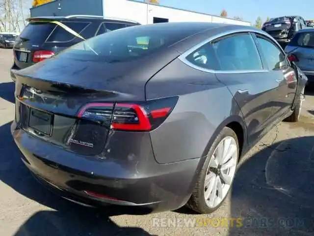 4 Фотография поврежденного автомобиля 5YJ3E1EB1KF528732 TESLA MODEL 3 2019