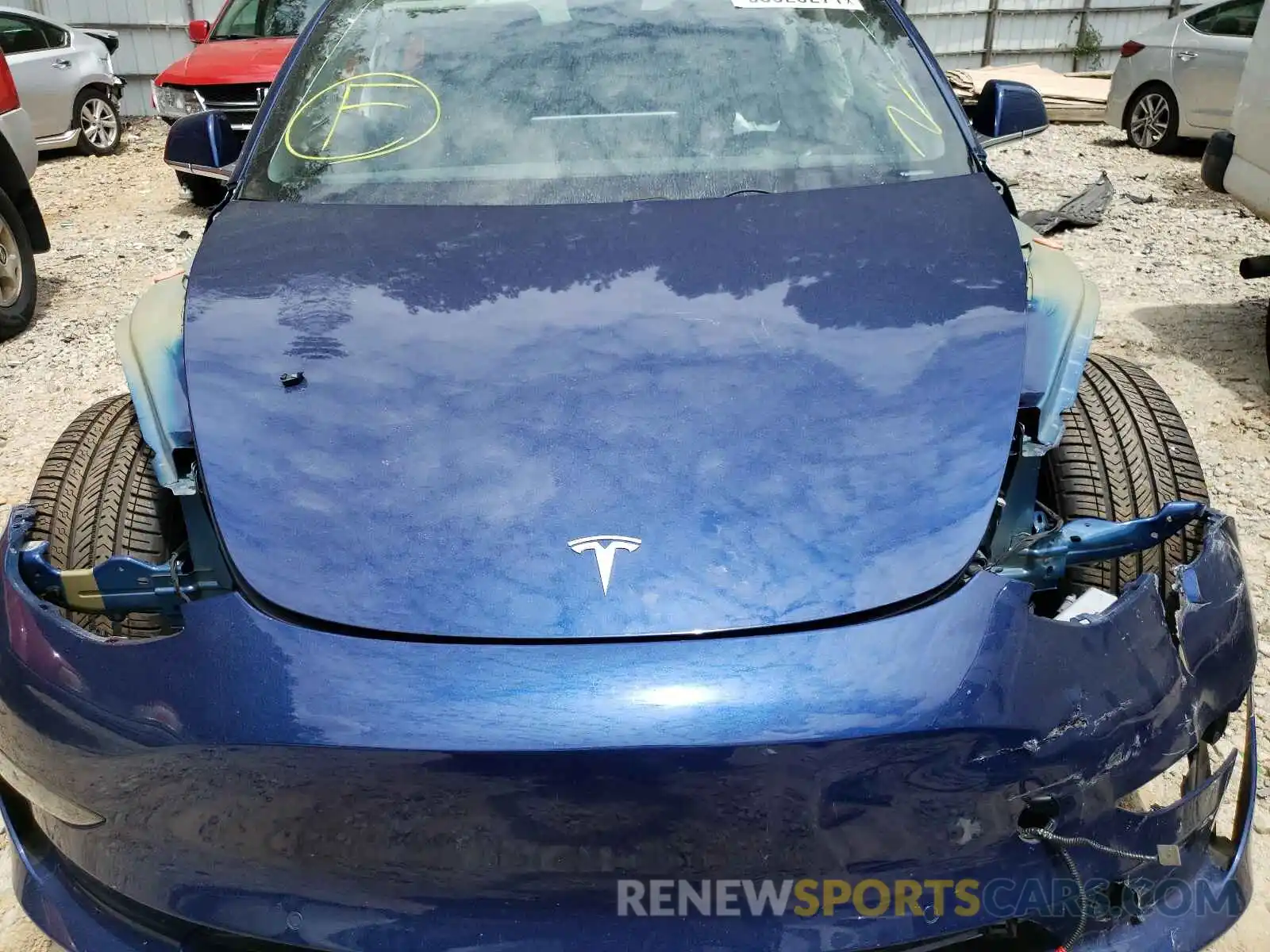 7 Photograph of a damaged car 5YJ3E1EB1KF533400 TESLA MODEL 3 2019