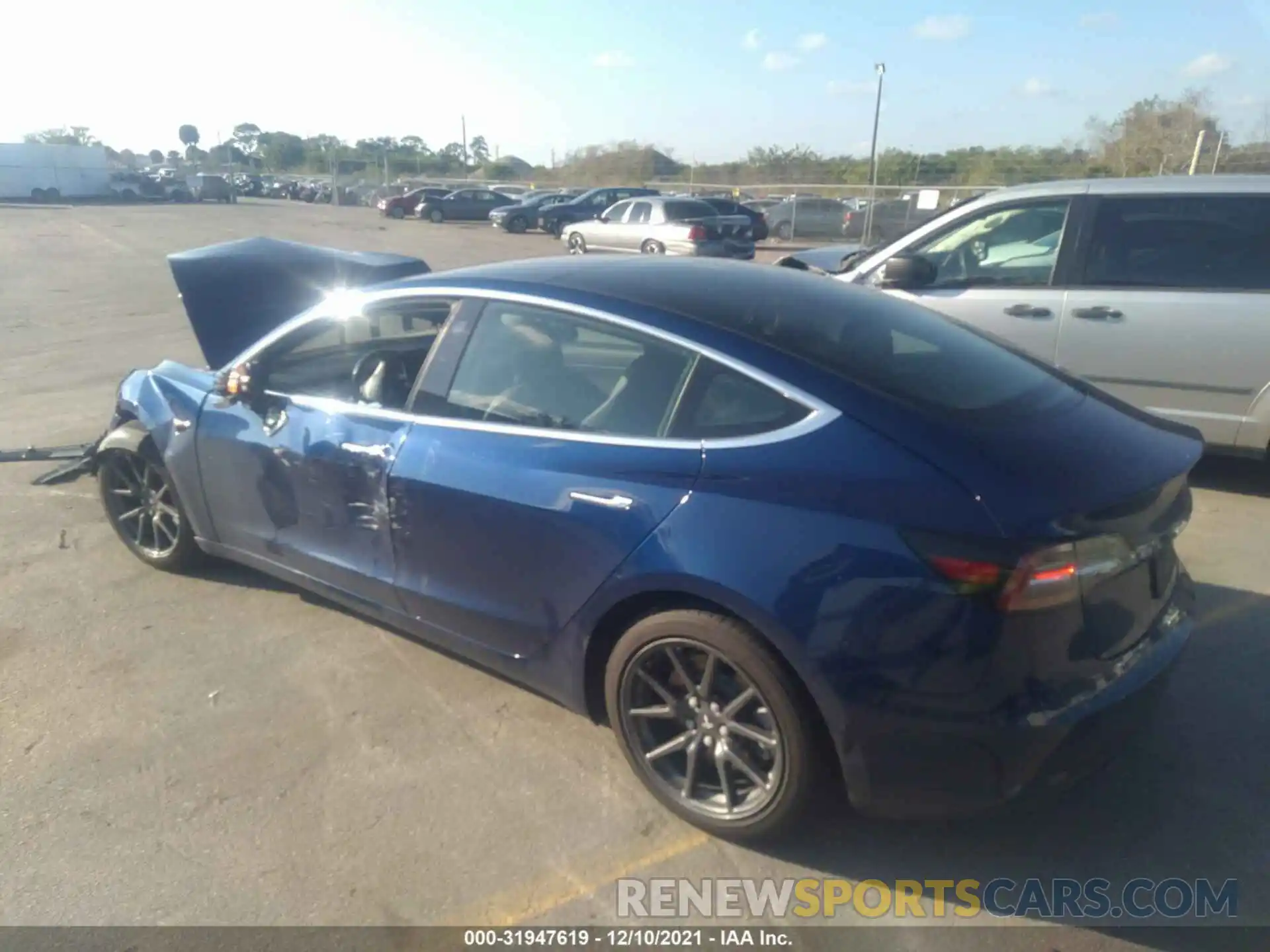 3 Photograph of a damaged car 5YJ3E1EB2KF191410 TESLA MODEL 3 2019