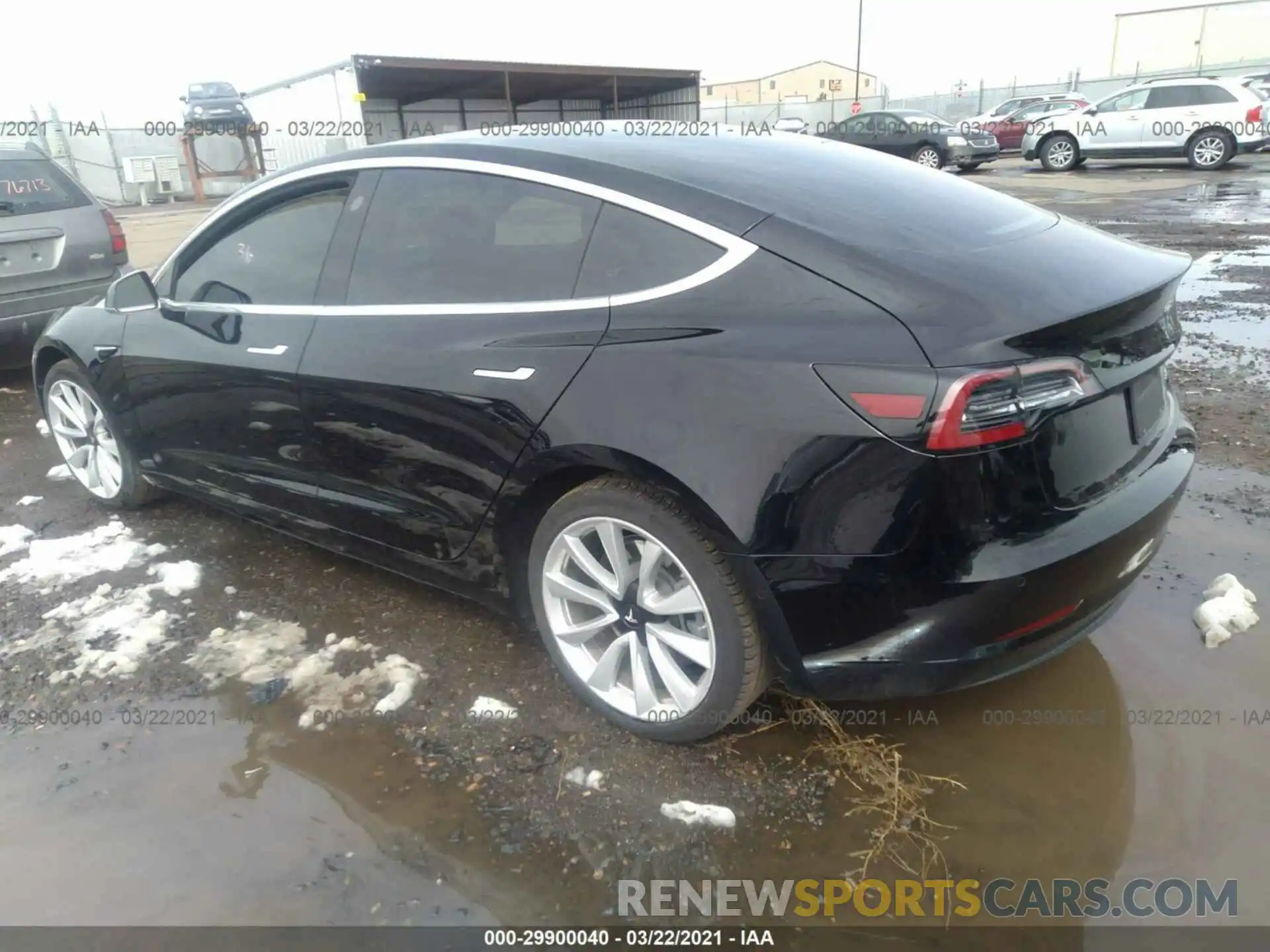 3 Photograph of a damaged car 5YJ3E1EB2KF191939 TESLA MODEL 3 2019