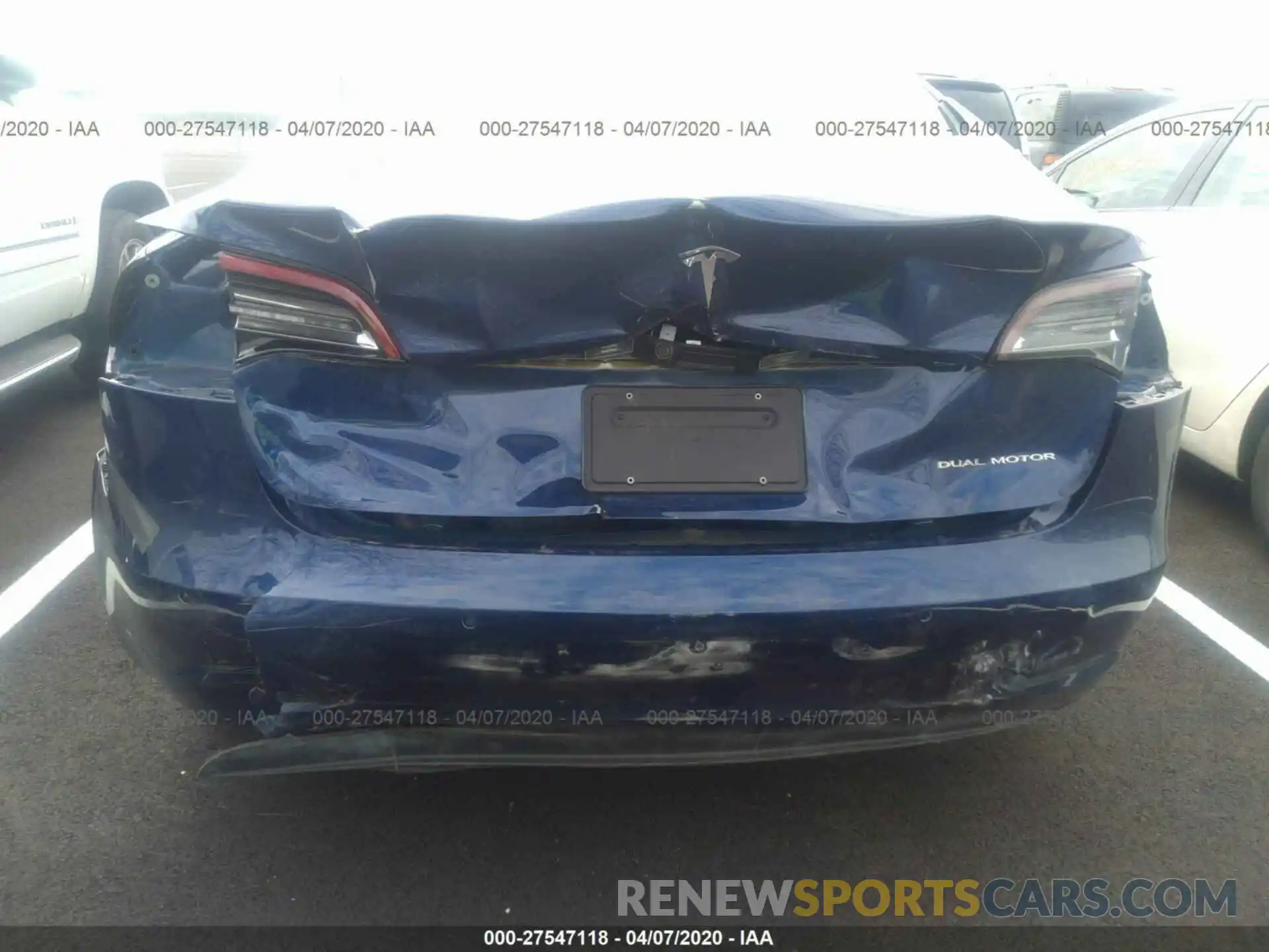 6 Photograph of a damaged car 5YJ3E1EB2KF199359 TESLA MODEL 3 2019