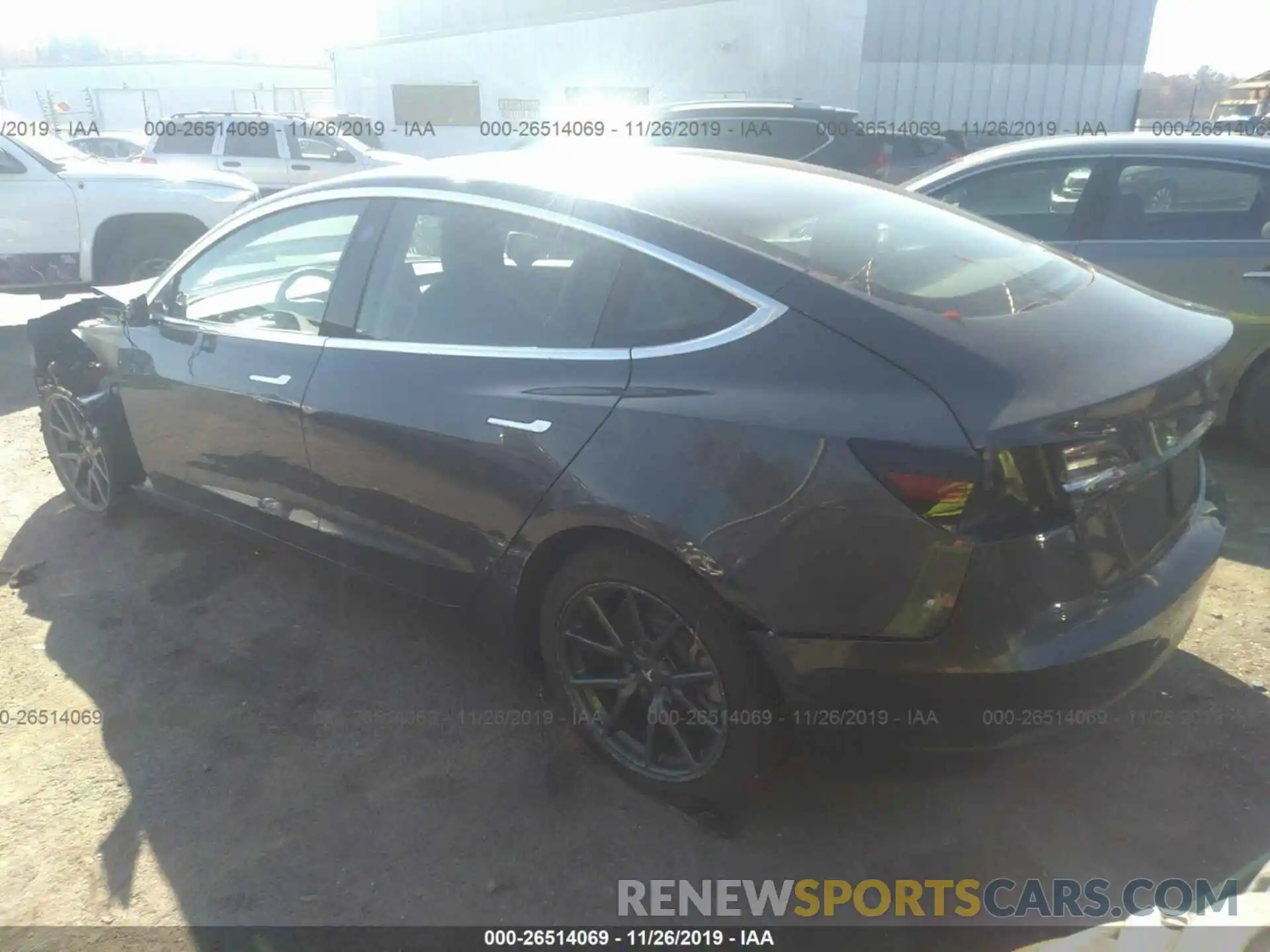 3 Photograph of a damaged car 5YJ3E1EB2KF205404 TESLA MODEL 3 2019