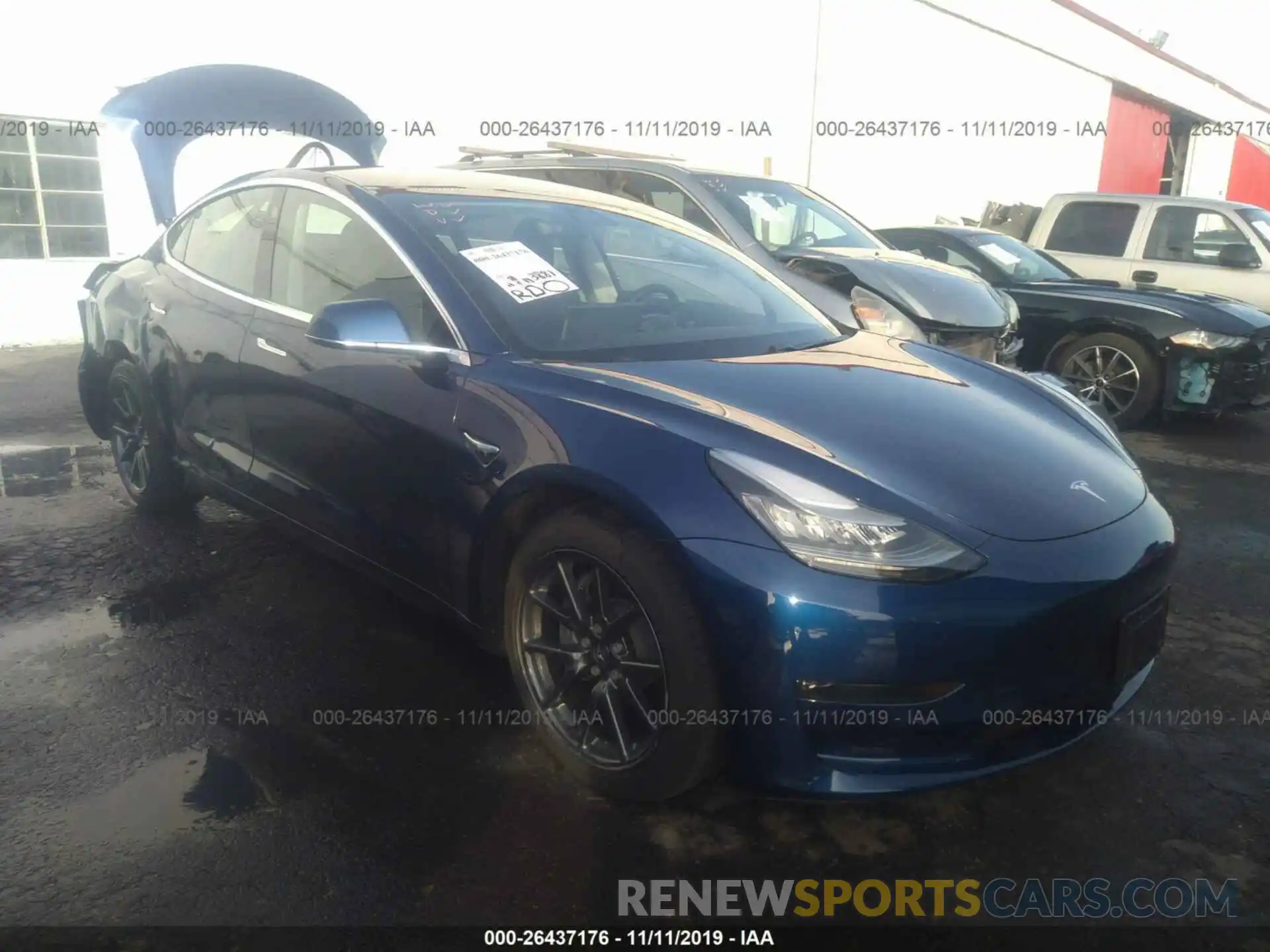 1 Фотография поврежденного автомобиля 5YJ3E1EB2KF210893 TESLA MODEL 3 2019