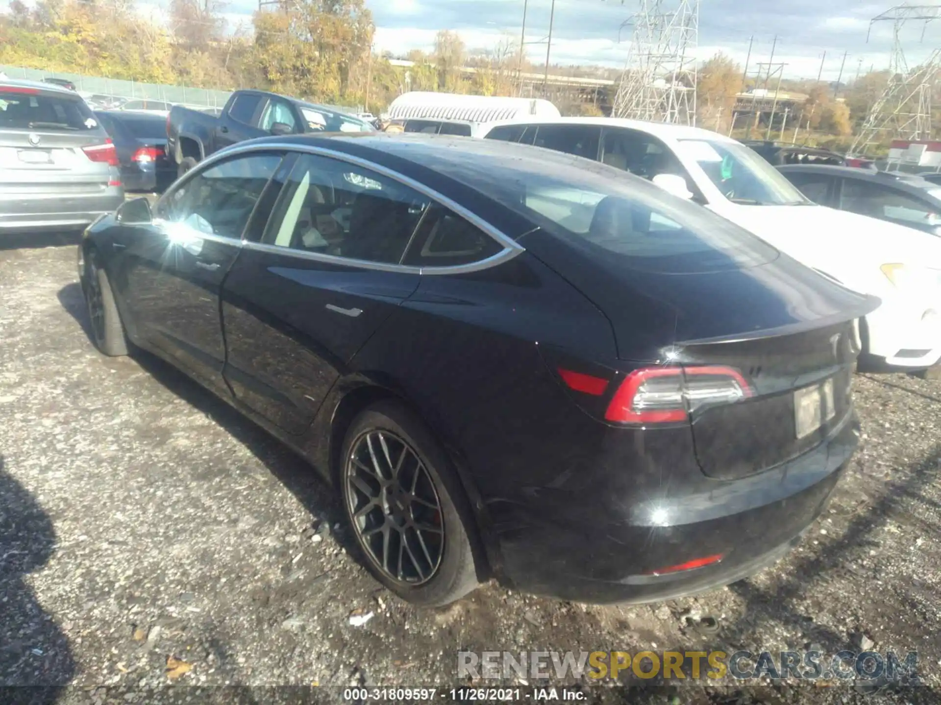 3 Photograph of a damaged car 5YJ3E1EB2KF213969 TESLA MODEL 3 2019