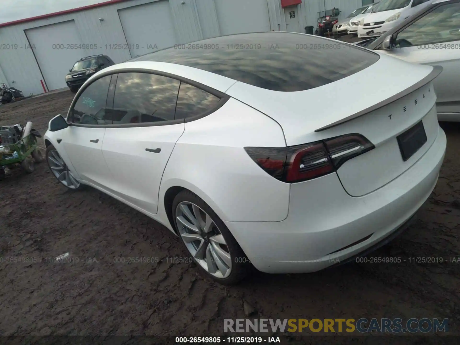 3 Photograph of a damaged car 5YJ3E1EB2KF231419 TESLA MODEL 3 2019