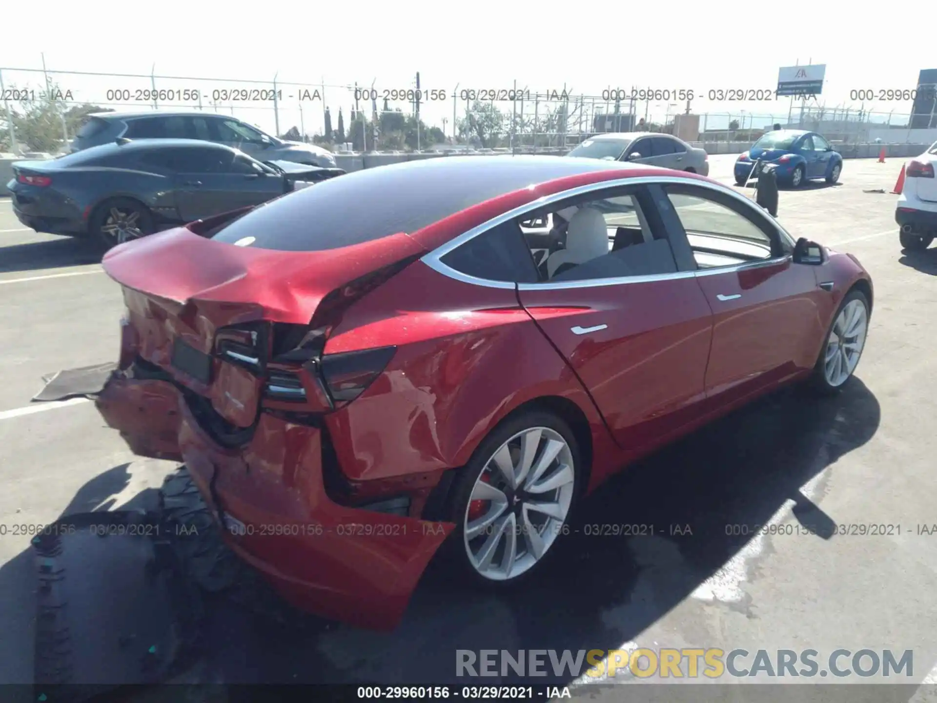 4 Photograph of a damaged car 5YJ3E1EB2KF231632 TESLA MODEL 3 2019