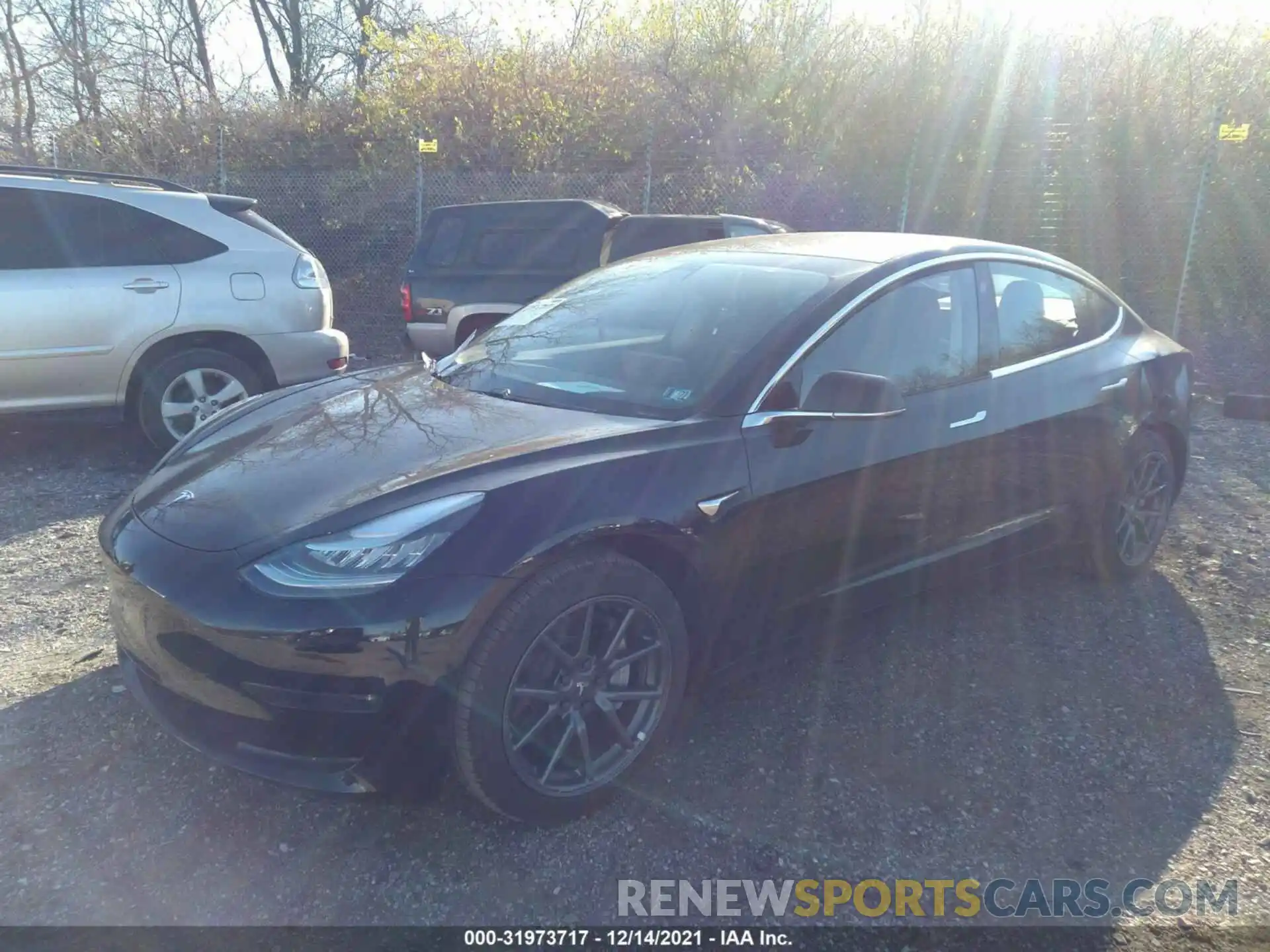 2 Photograph of a damaged car 5YJ3E1EB2KF359367 TESLA MODEL 3 2019