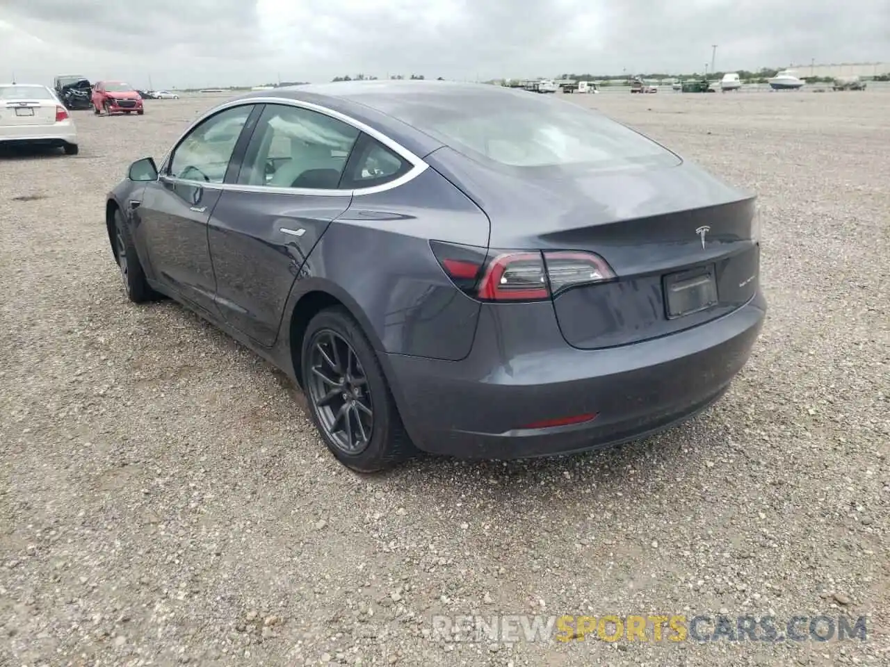 3 Photograph of a damaged car 5YJ3E1EB2KF365847 TESLA MODEL 3 2019