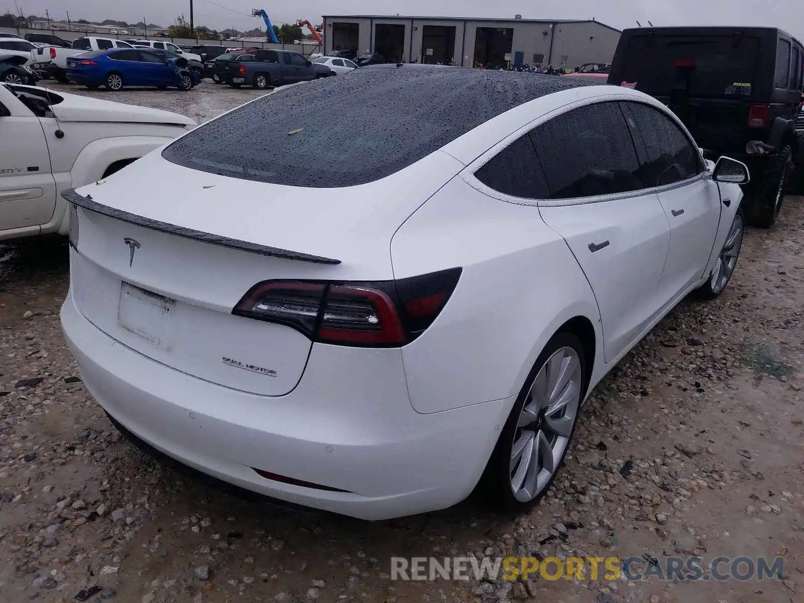 4 Photograph of a damaged car 5YJ3E1EB2KF368134 TESLA MODEL 3 2019