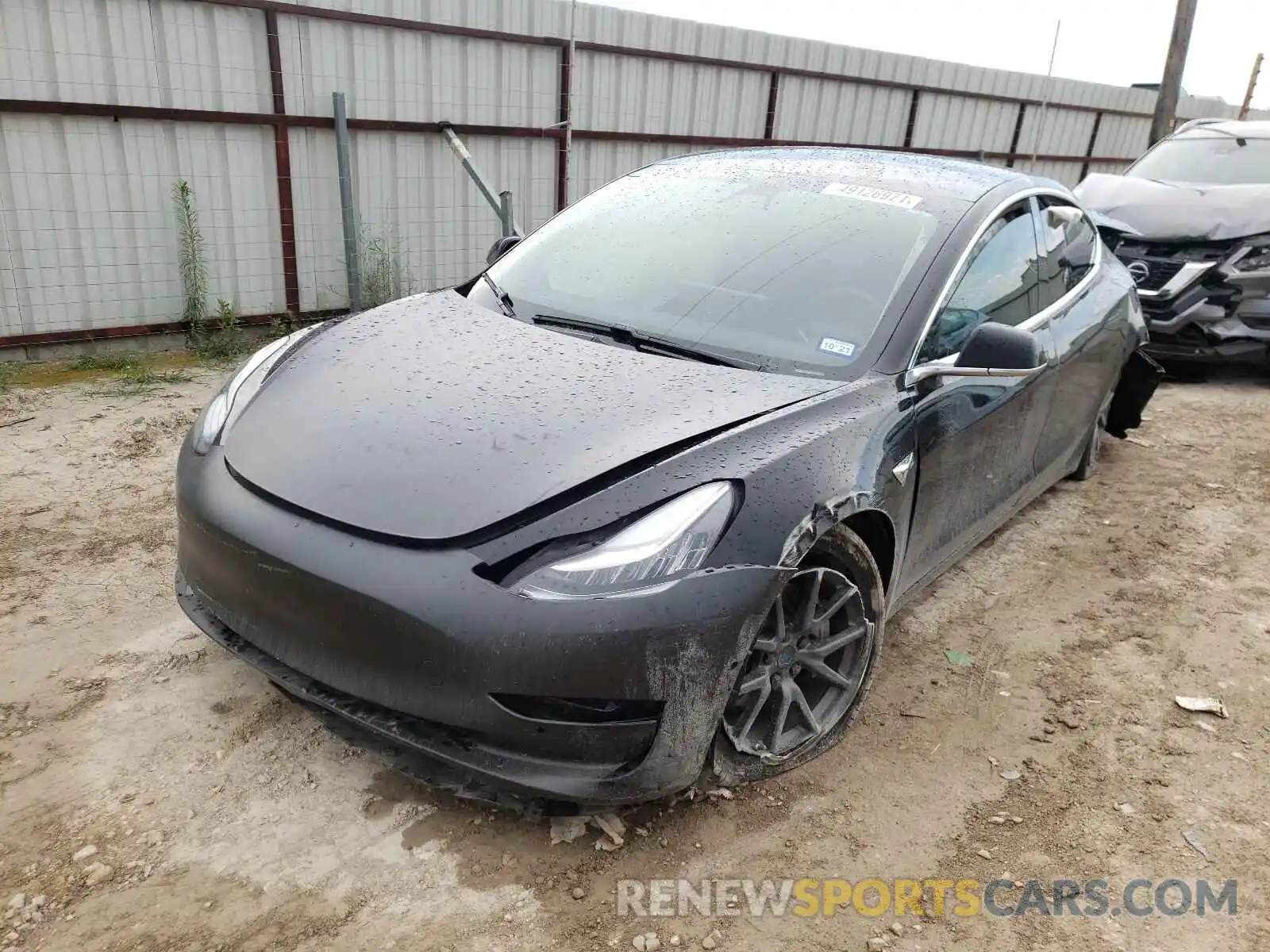 2 Фотография поврежденного автомобиля 5YJ3E1EB2KF384334 TESLA MODEL 3 2019